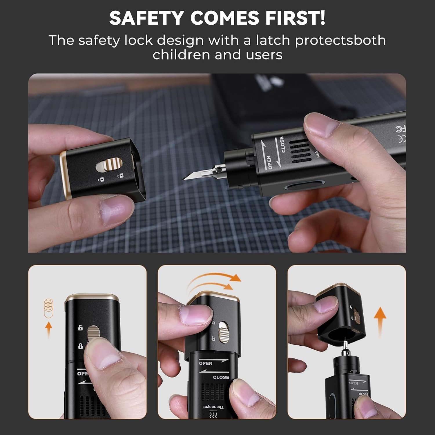 40 kHz Ultrasonic Cutter Knife for 3D Print Support Removal - detail view 5