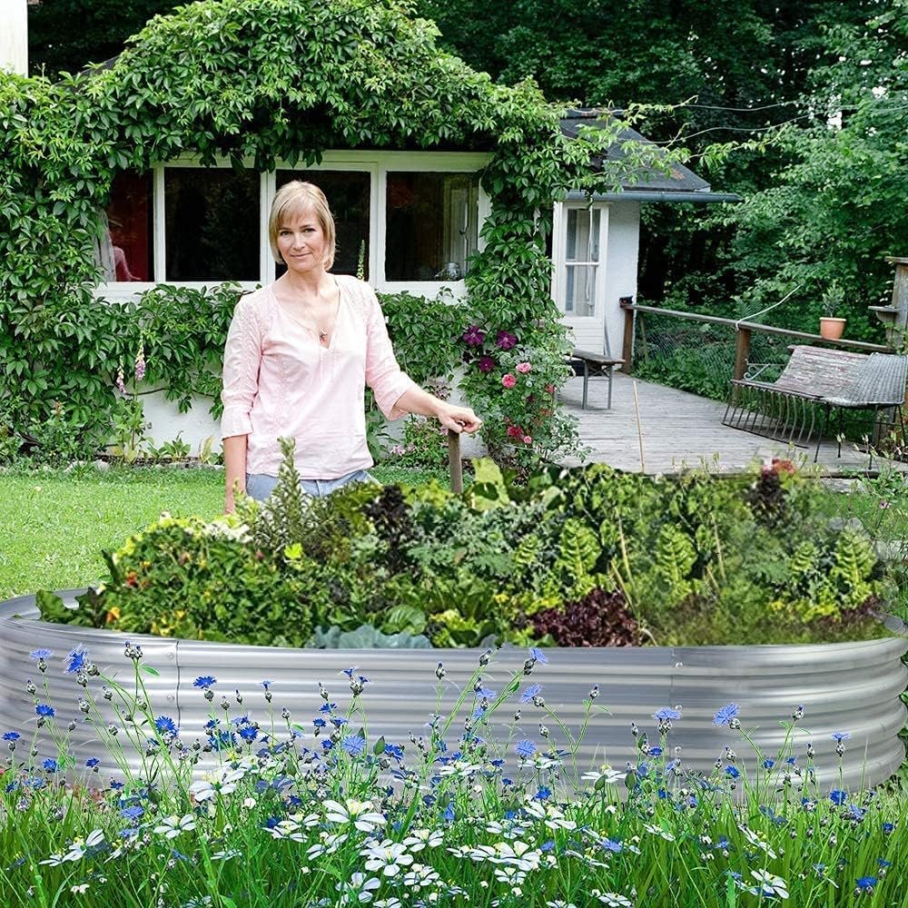 Land Guard Galvanized Raised Garden Bed Kit - detail view 5