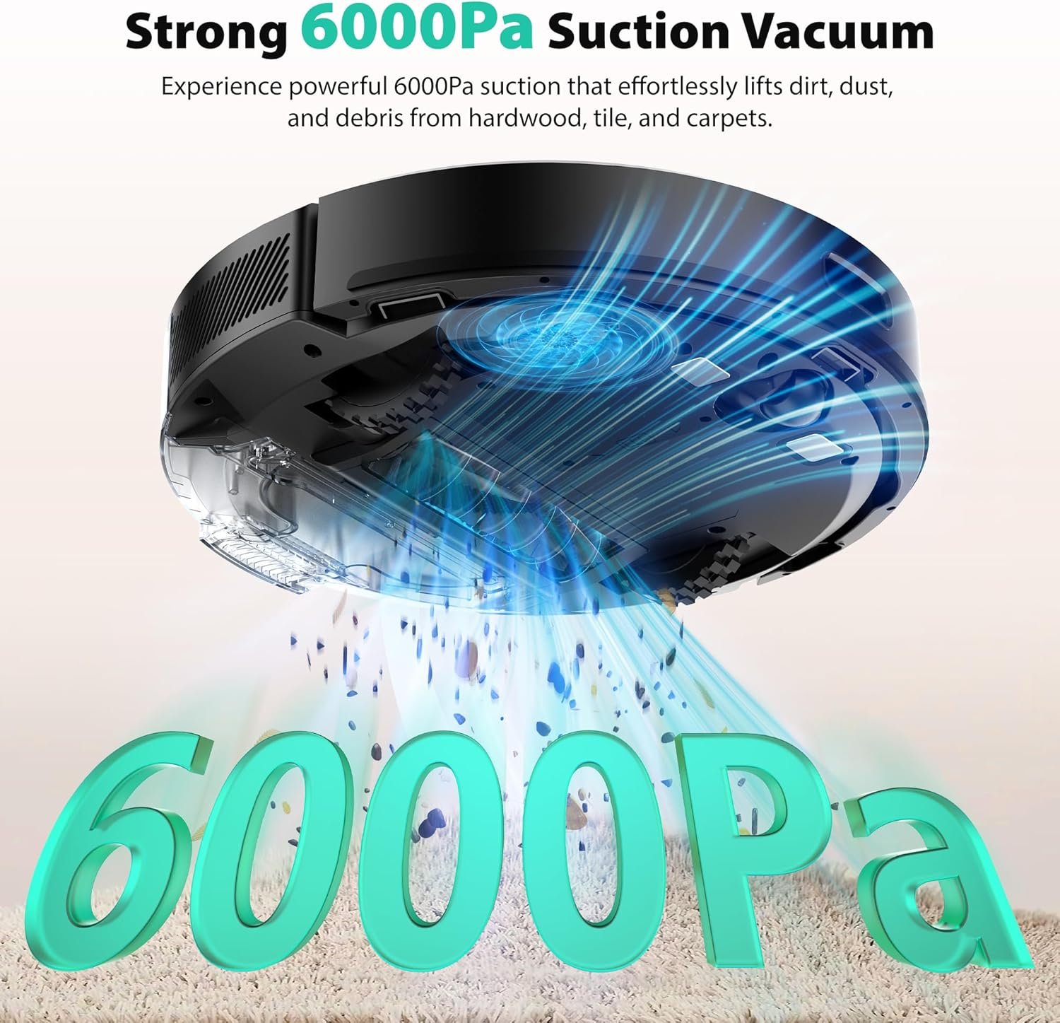 Tikom L8000 Plus Robot Vacuum and Mop - detail view 2