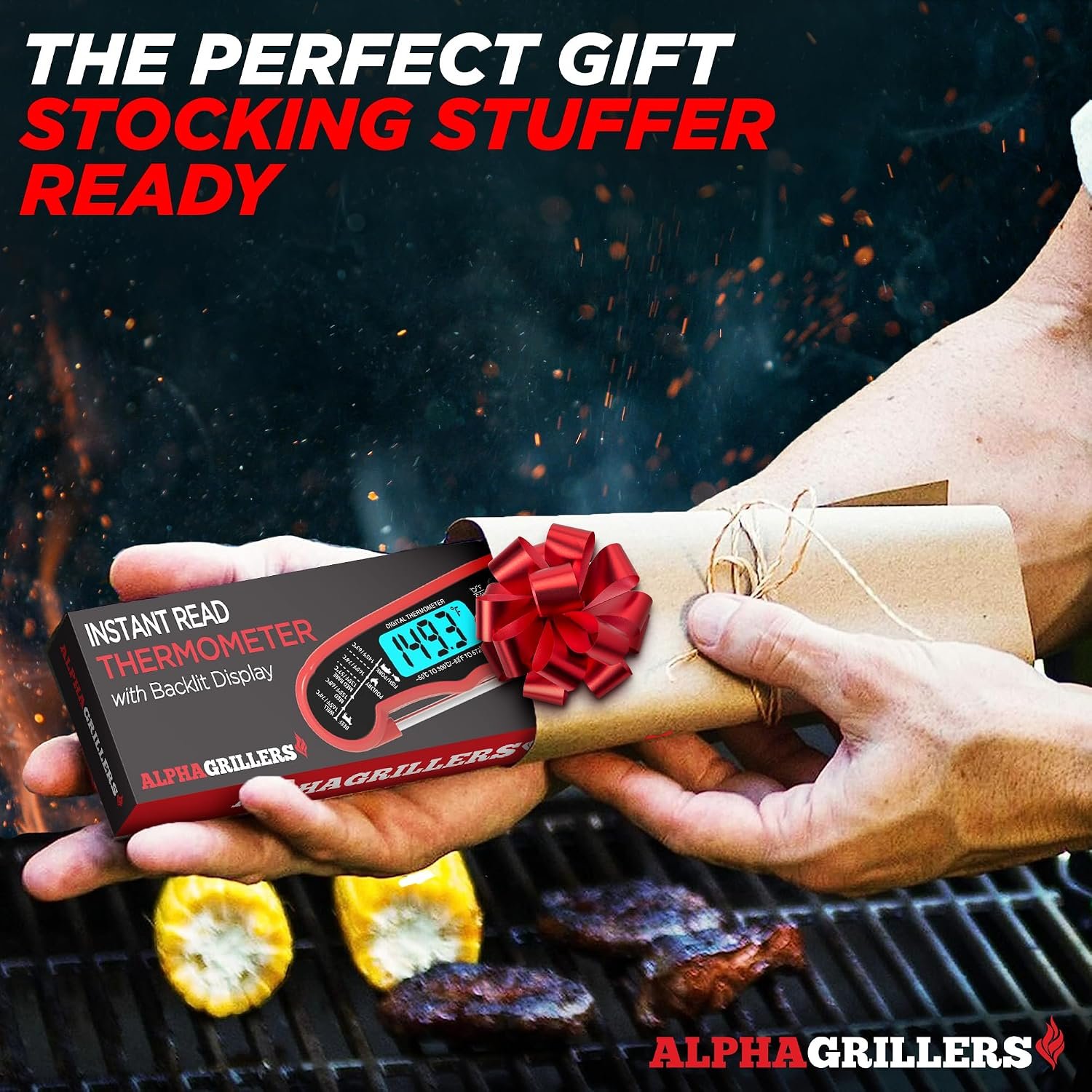 Alpha Grillers Instant Read Meat Thermometer Digital, Cooking, Food, Grill - detail view 5