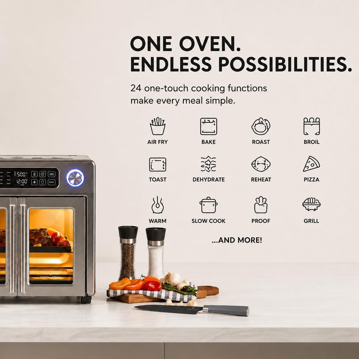 Emeril Lagasse 26QT French Door Multi-Function Air Fryer Toaster Oven - detail view 2