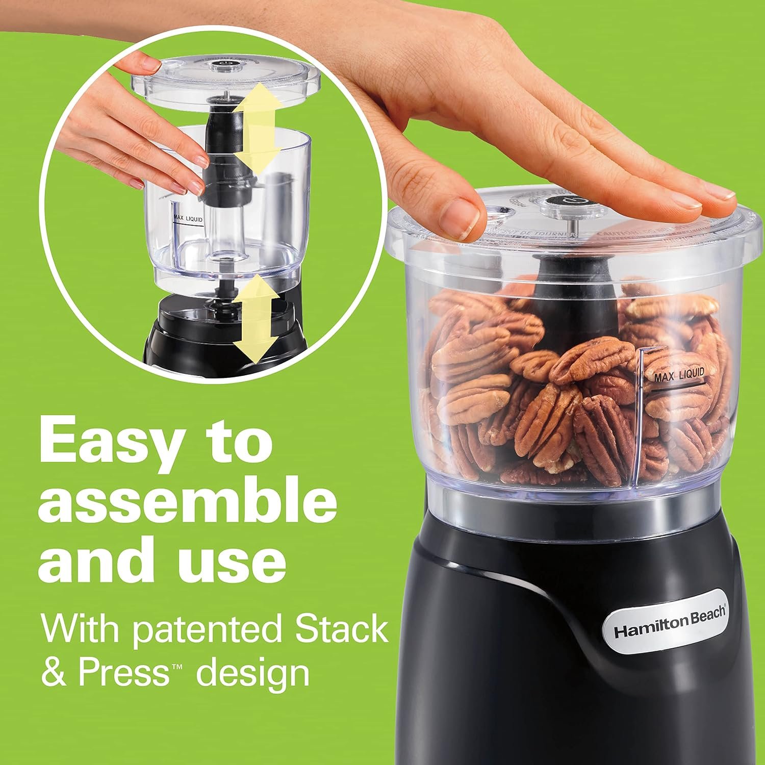 Hamilton Beach 3 Cup Electric Vegetable Chopper & Mini Food Processor - detail view 1