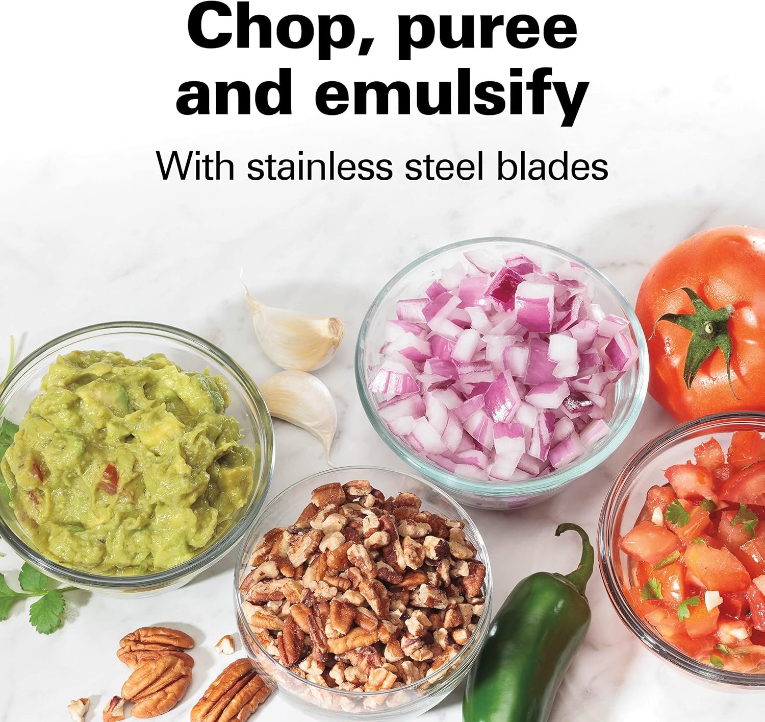 Hamilton Beach 3 Cup Electric Vegetable Chopper & Mini Food Processor - detail view 3