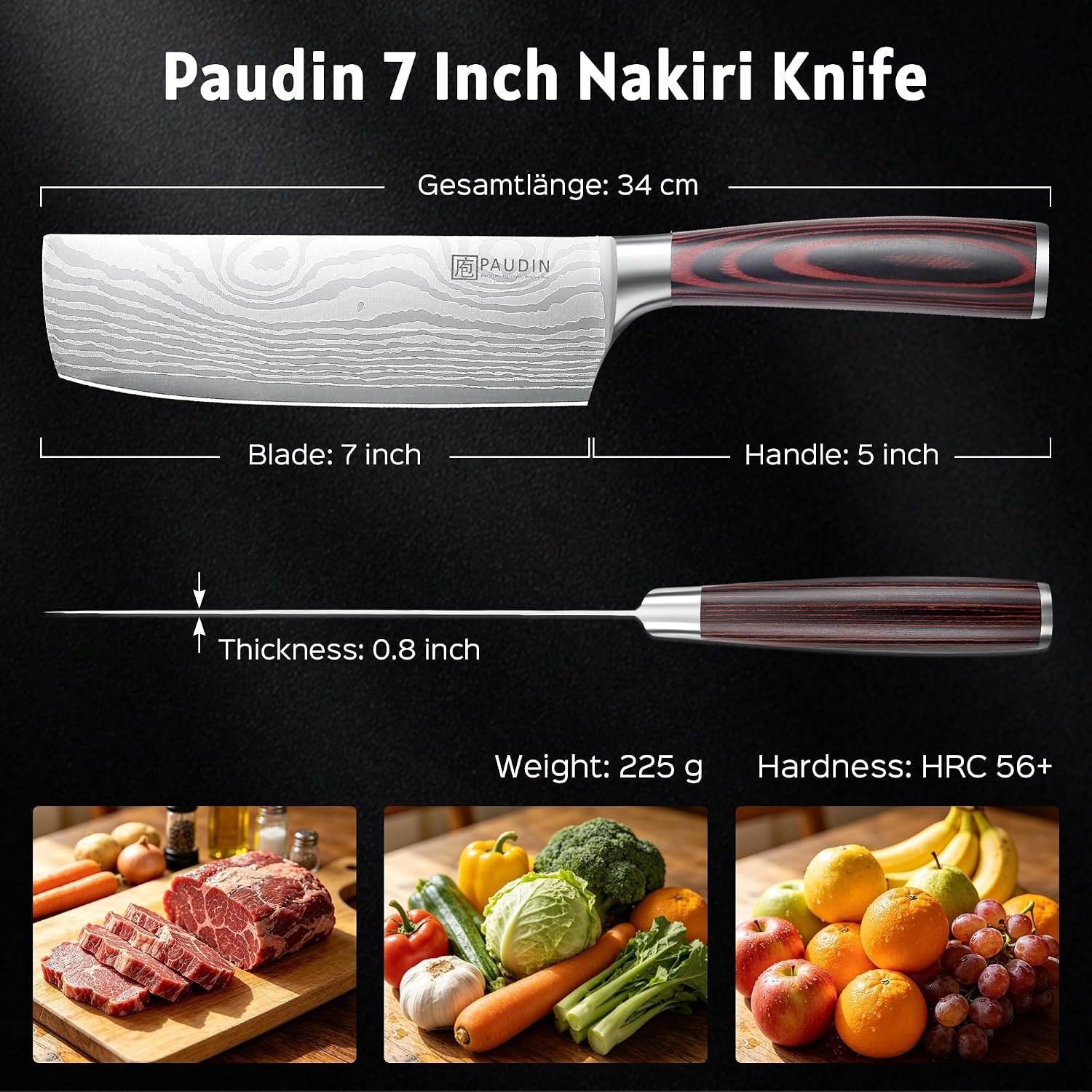 PAUDIN Nakiri Knife - 7