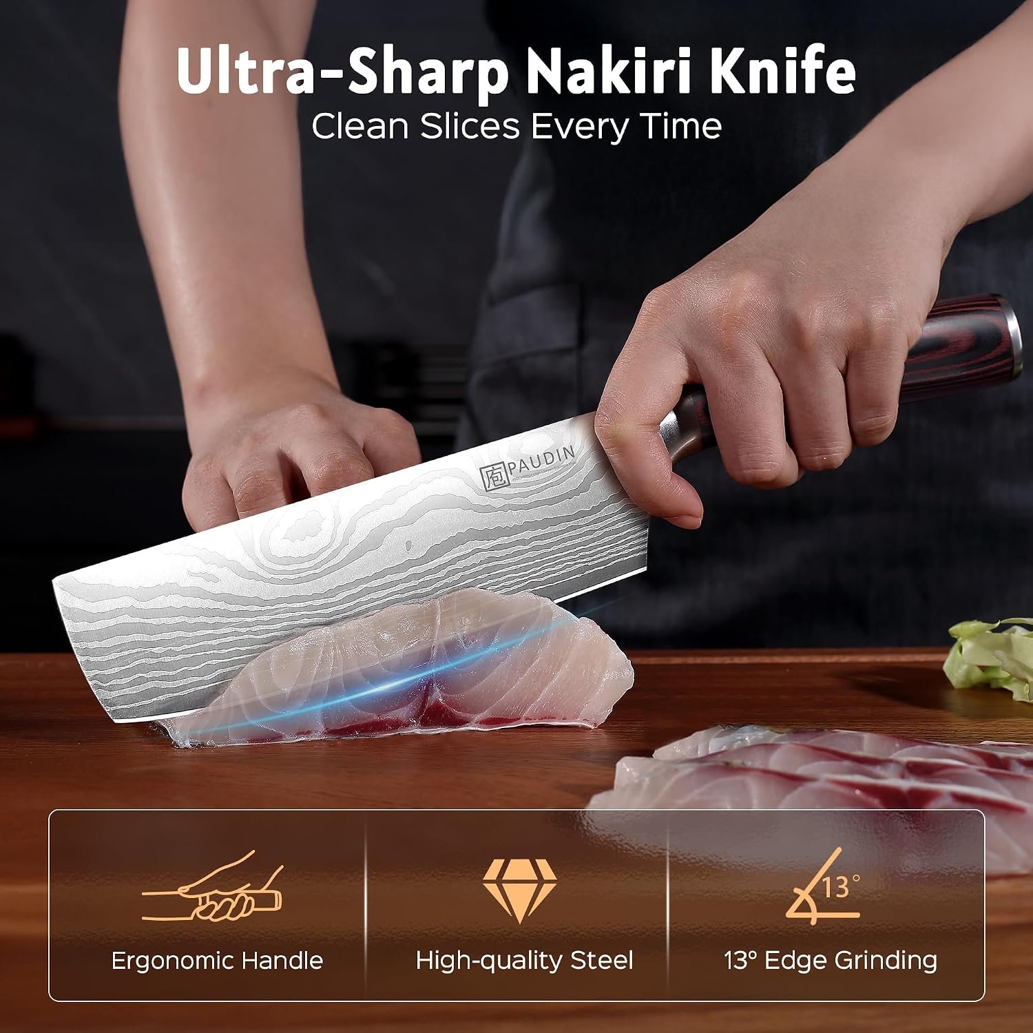 PAUDIN Nakiri Knife - 7