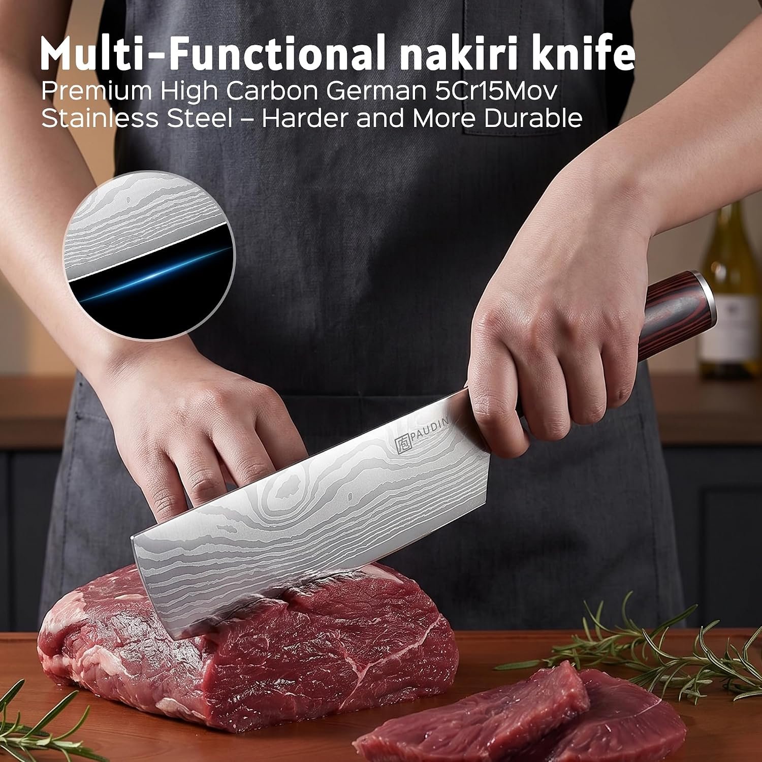 PAUDIN Nakiri Knife - 7