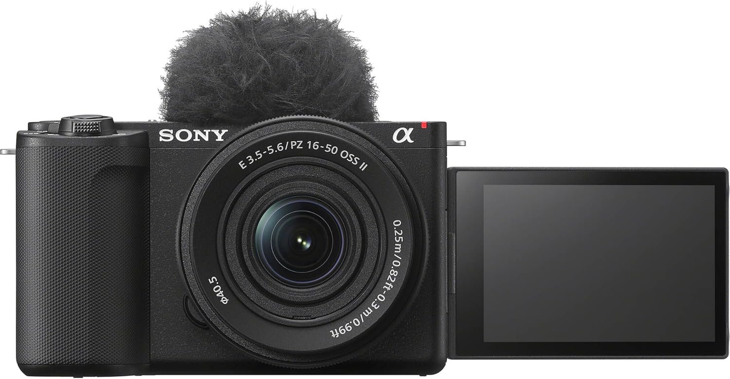 Sony ZV-E10 II + 16-50mm Lens, LED Light, Microphone, 128GB Extreme Speed, U-Grip, Filters, Tripod, - detail view 4