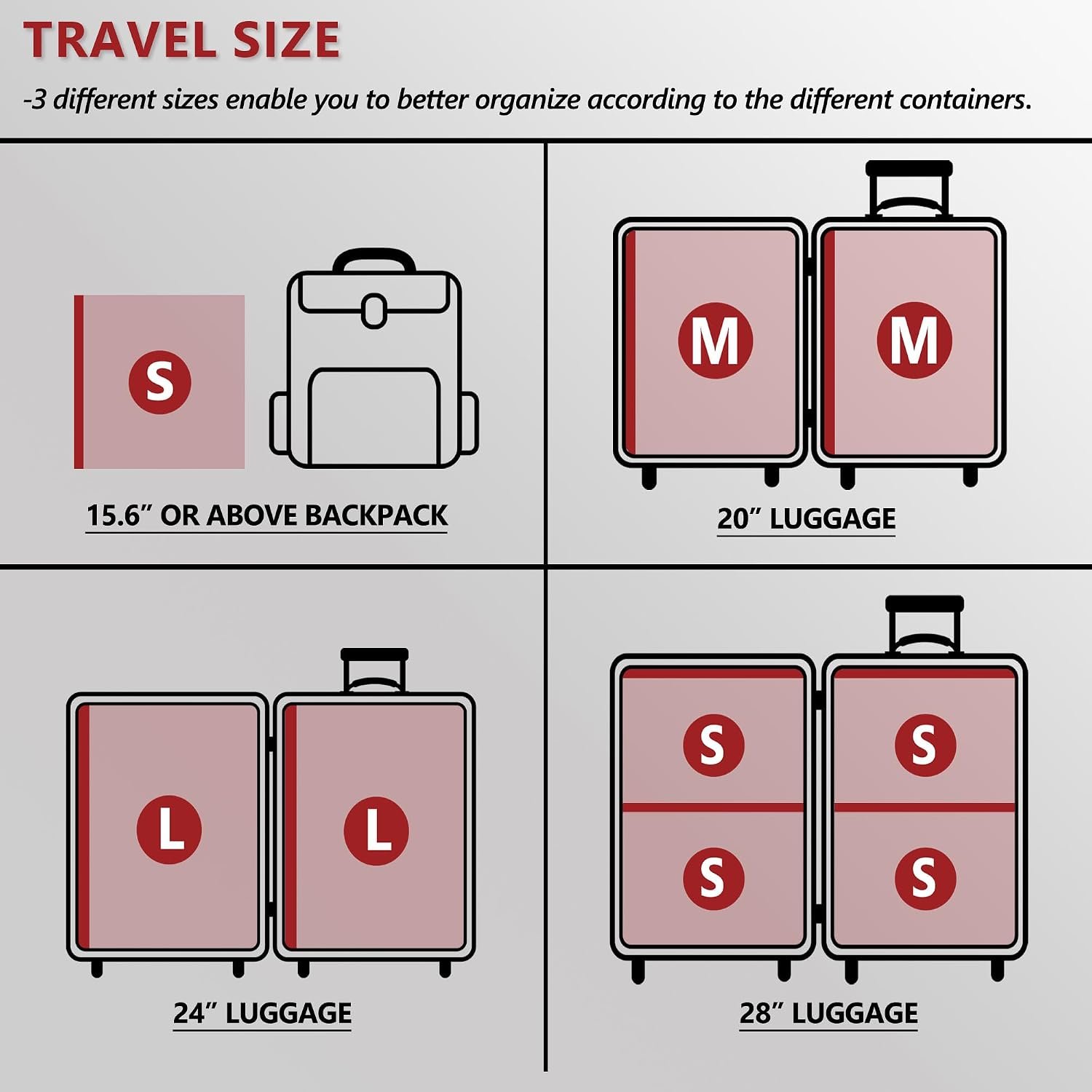 Travel Vacuum Bags for Clothing with Cordless Pump 18 Combo, Clear - detail view 3