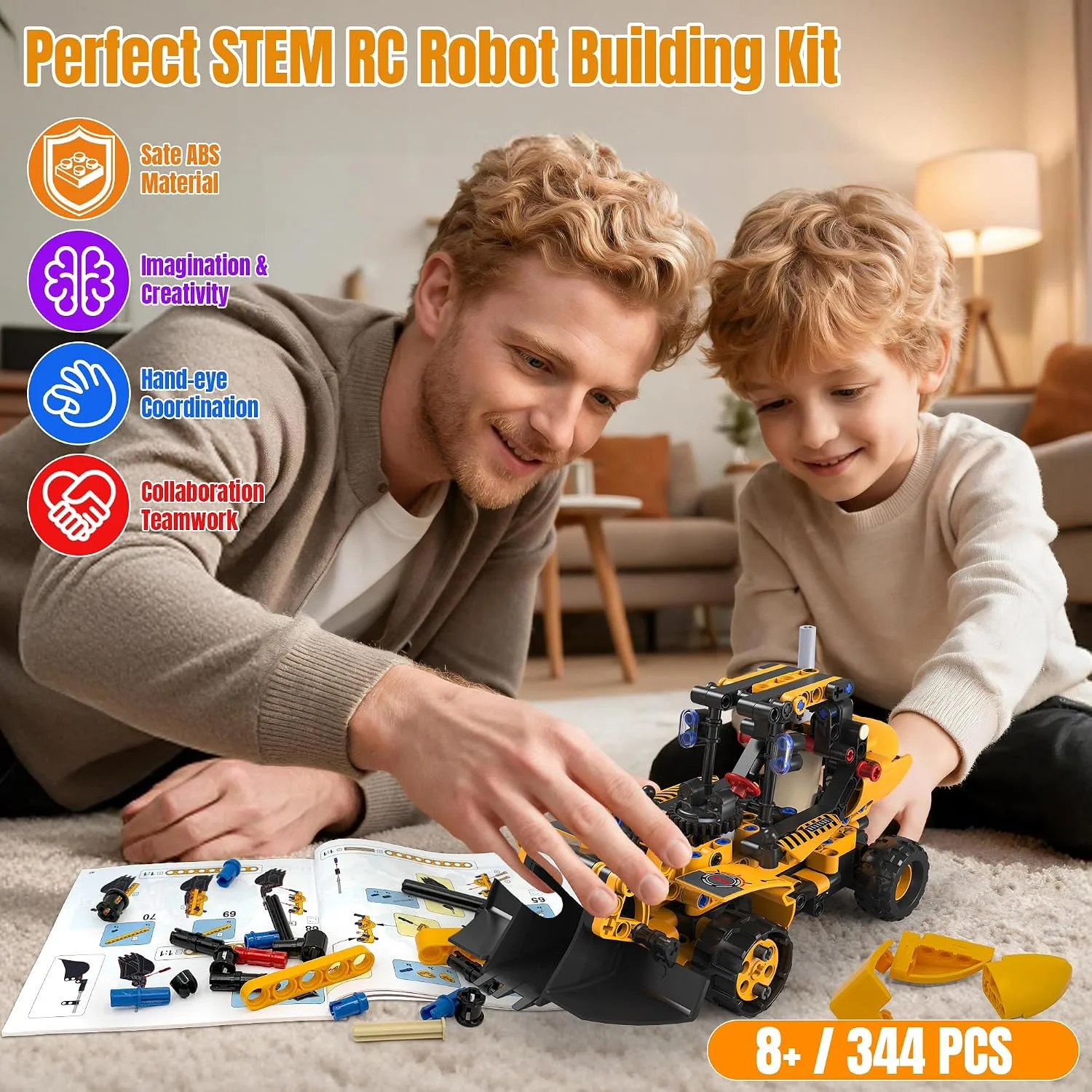 5-in-1 STEM Robot Building Set with Remote Control - detail view 2