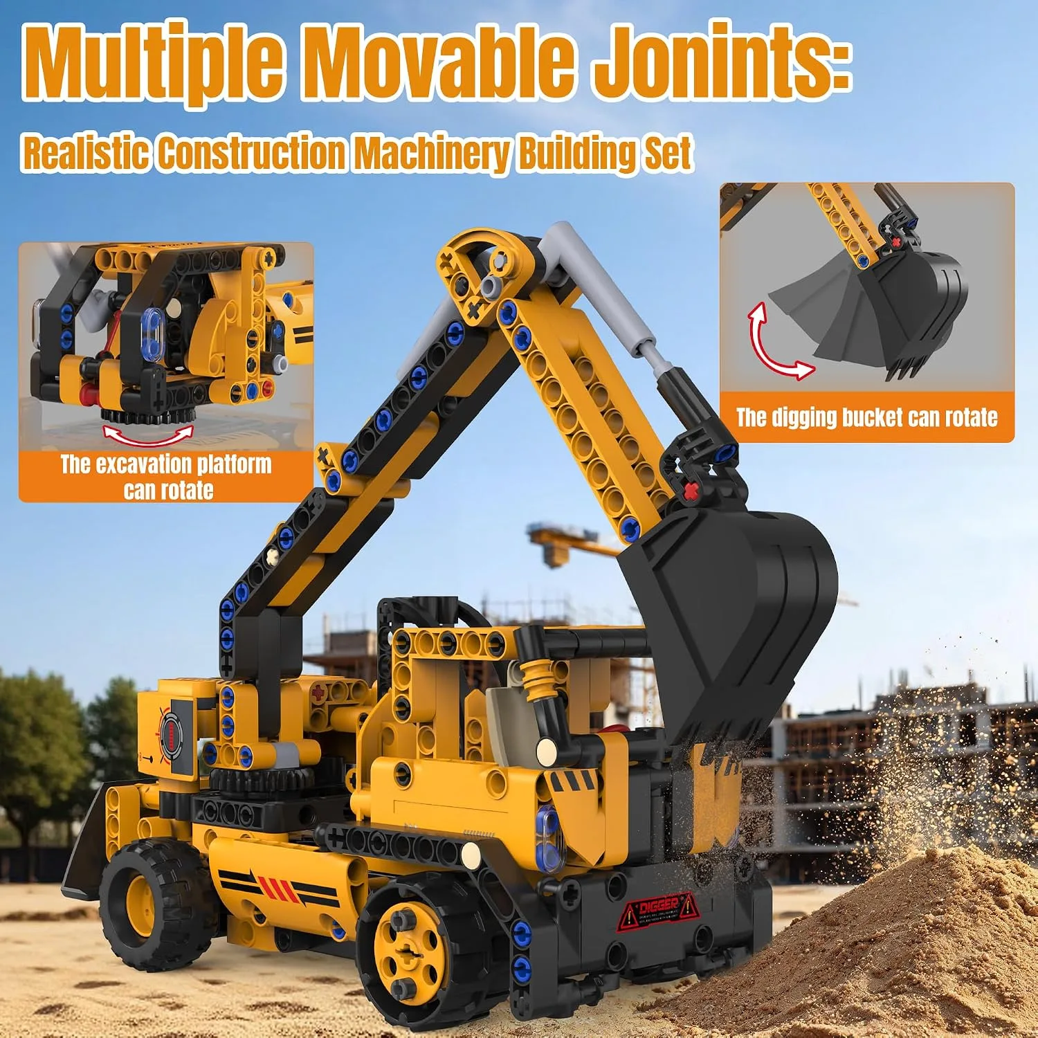 5-in-1 STEM Robot Building Set with Remote Control - detail view 3