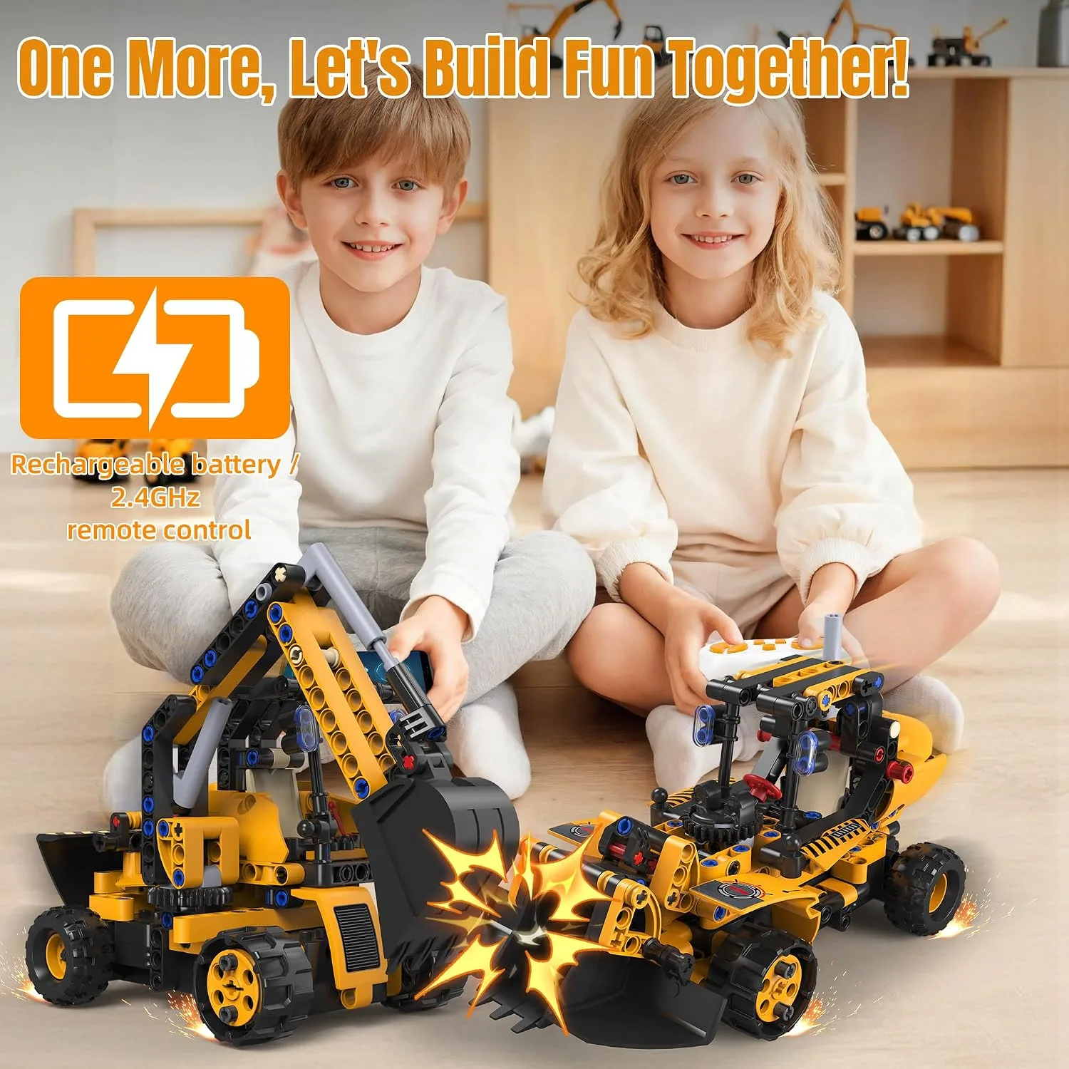 5-in-1 STEM Robot Building Set with Remote Control - detail view 5