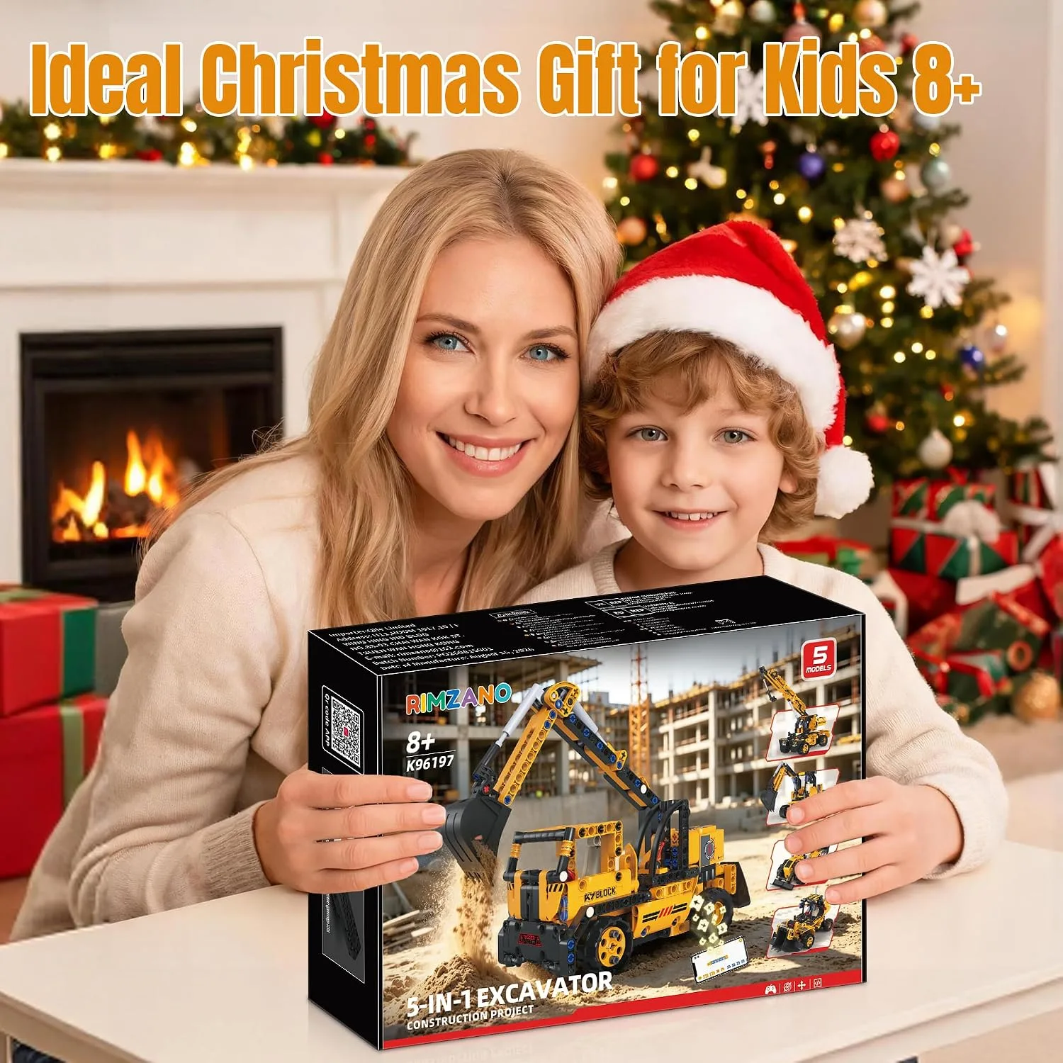 5-in-1 STEM Robot Building Set with Remote Control - detail view 6
