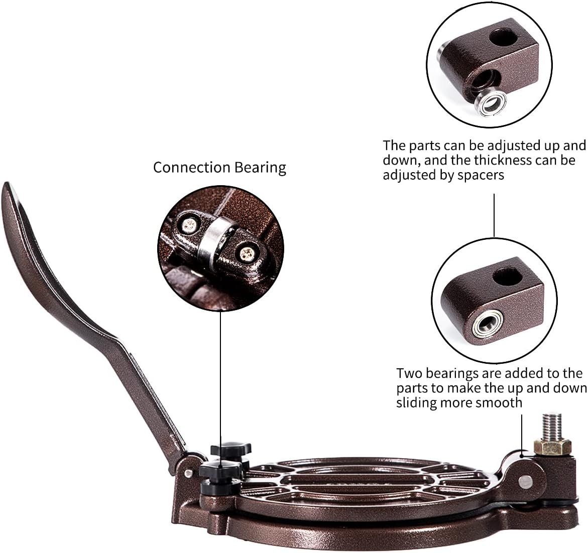 ABUSA Thickness Adjustable Tortilla Press 8 Inch - detail view 2