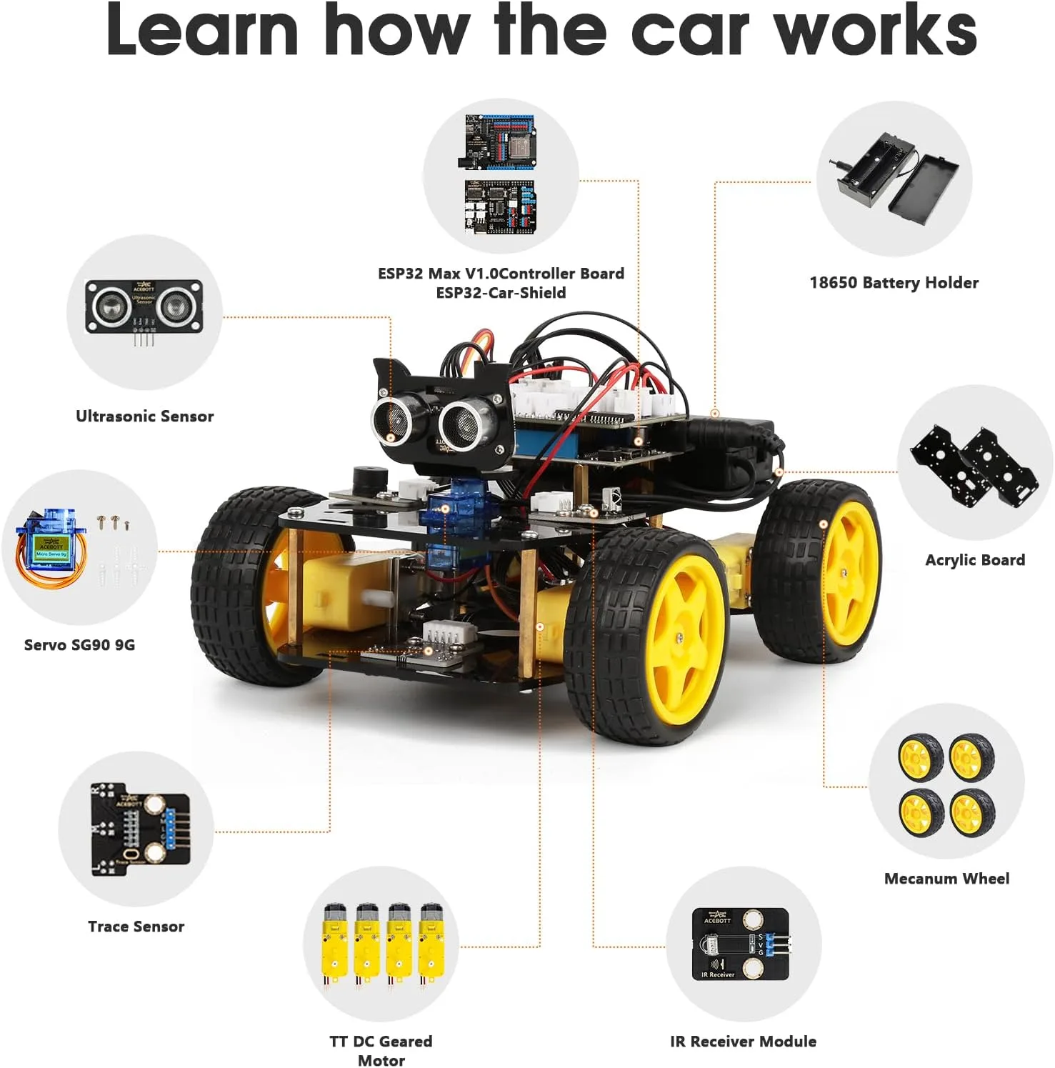 ACEBOTT Robotics Kit for Kids Ages 8-12 12-16 - detail view 3