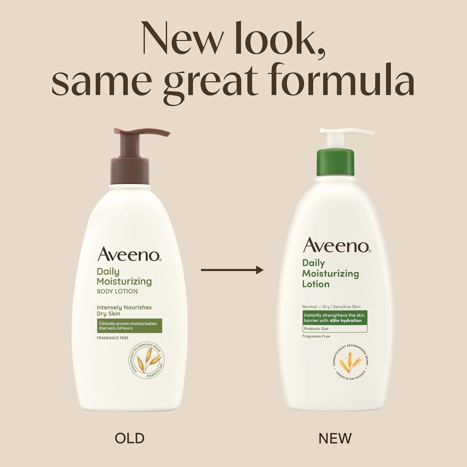 Aveeno Daily Moisturizing Body Lotion, Fragrance-Free - detail view 1
