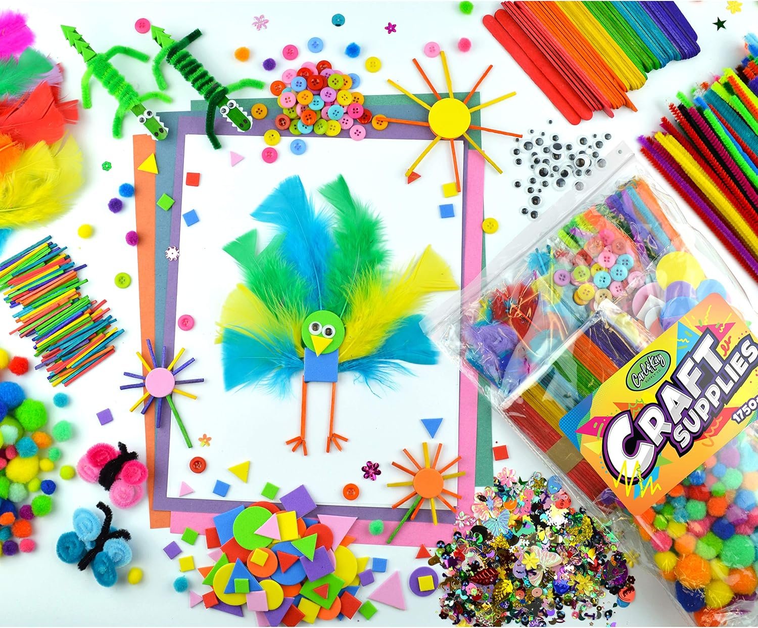 Carl & Kay Arts & Crafts Supplies Kit for Kids - detail view 4