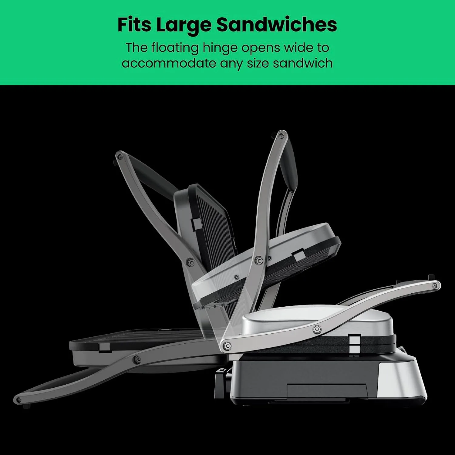 Chefman 5-in-1 Panini Press with Reversible Grill Plates - detail view 5