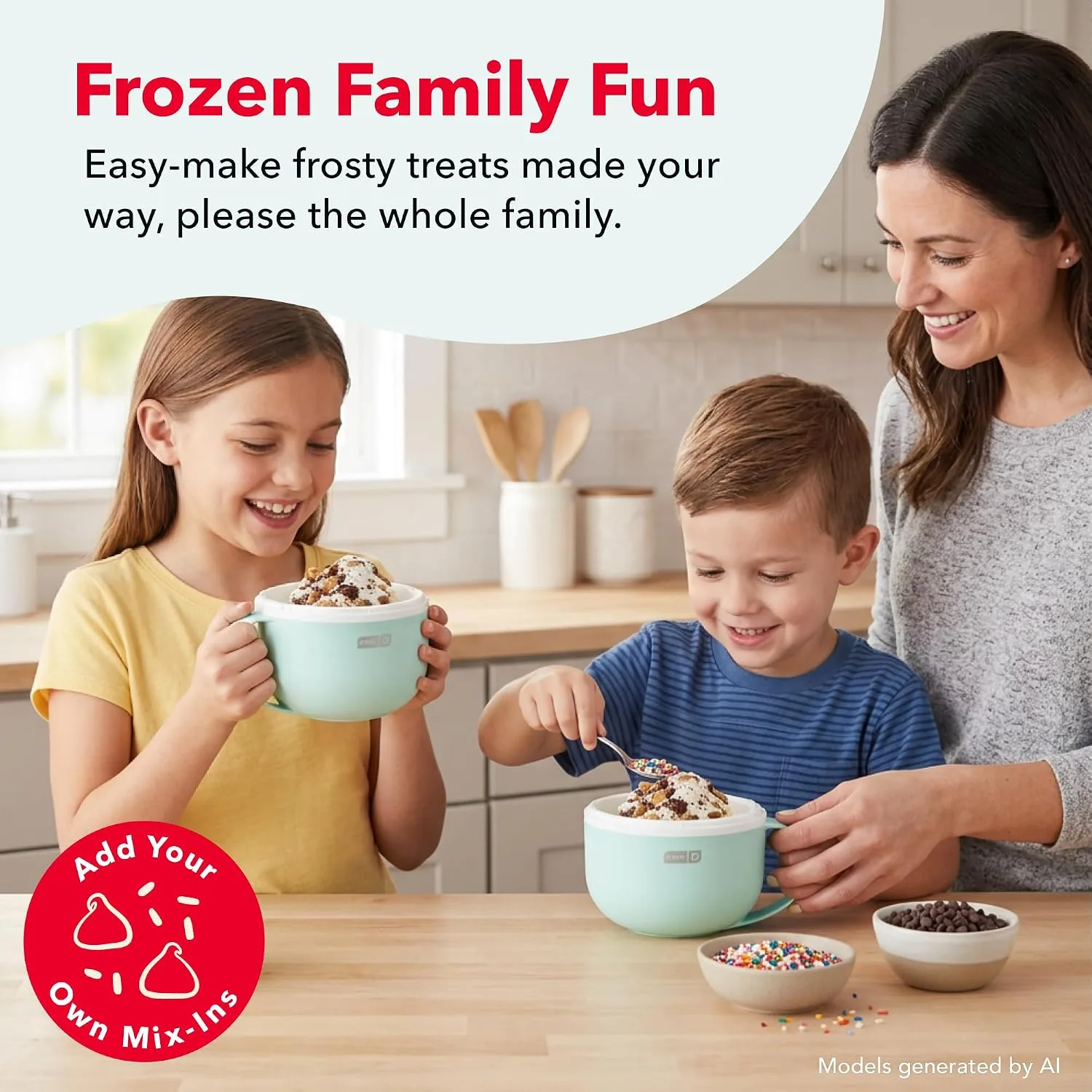 Dash My Mug Ice Cream Maker 2 Pack, Half-Pint Mugs - detail view 3