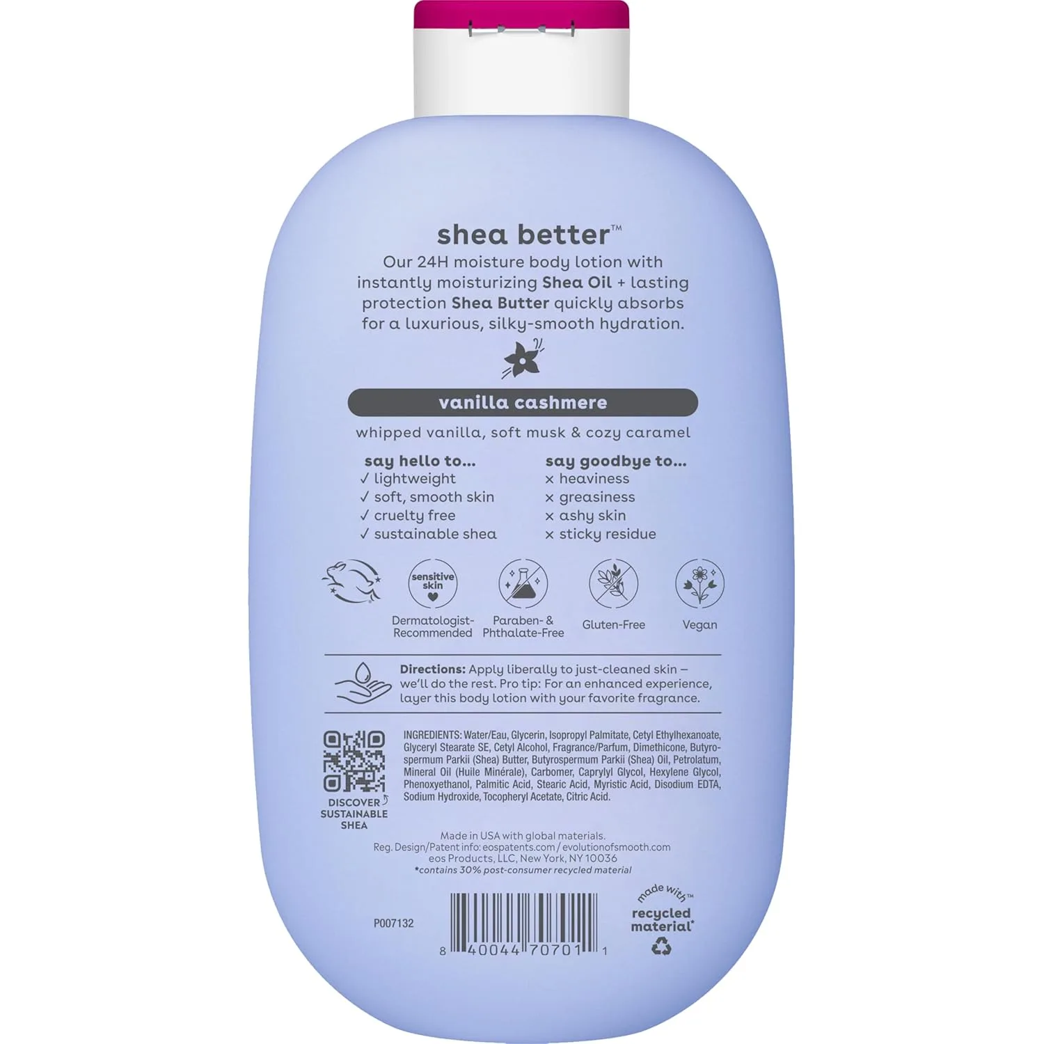eos Shea Better Body Lotion - Vanilla Cashmere - detail view 10