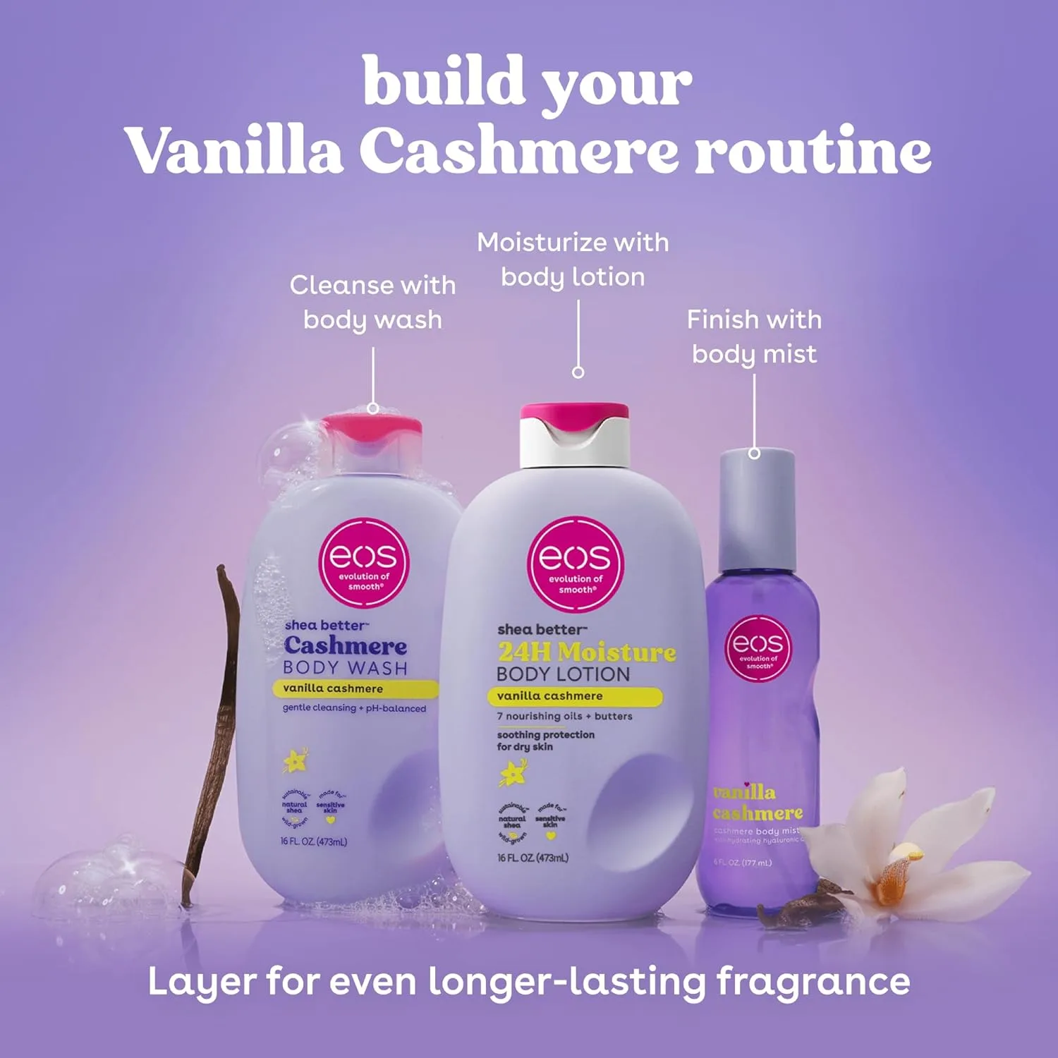 eos Shea Better Body Lotion - Vanilla Cashmere - detail view 8