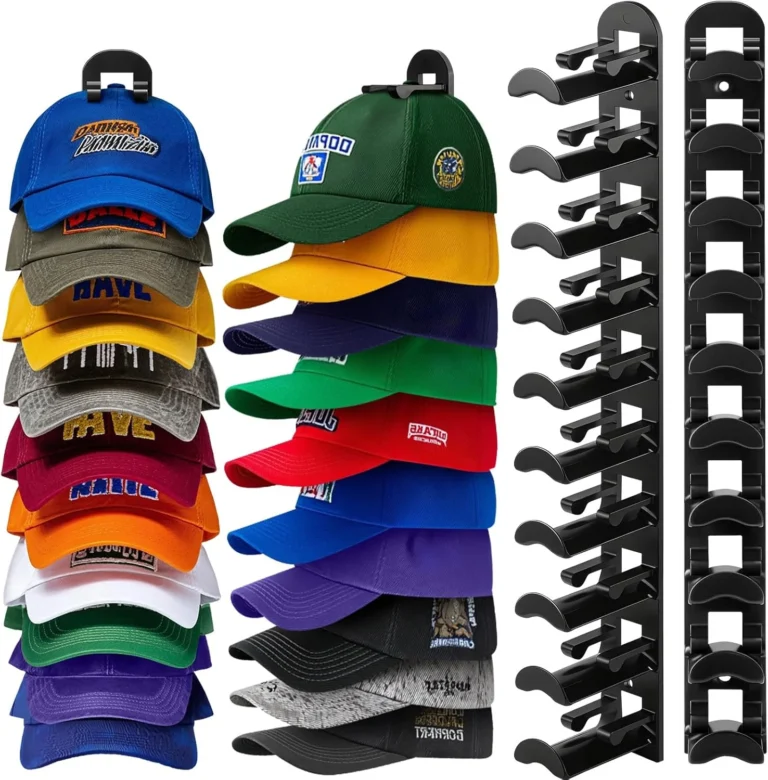 Hat Hook for Wall 2 Pack Hat Organizer Black