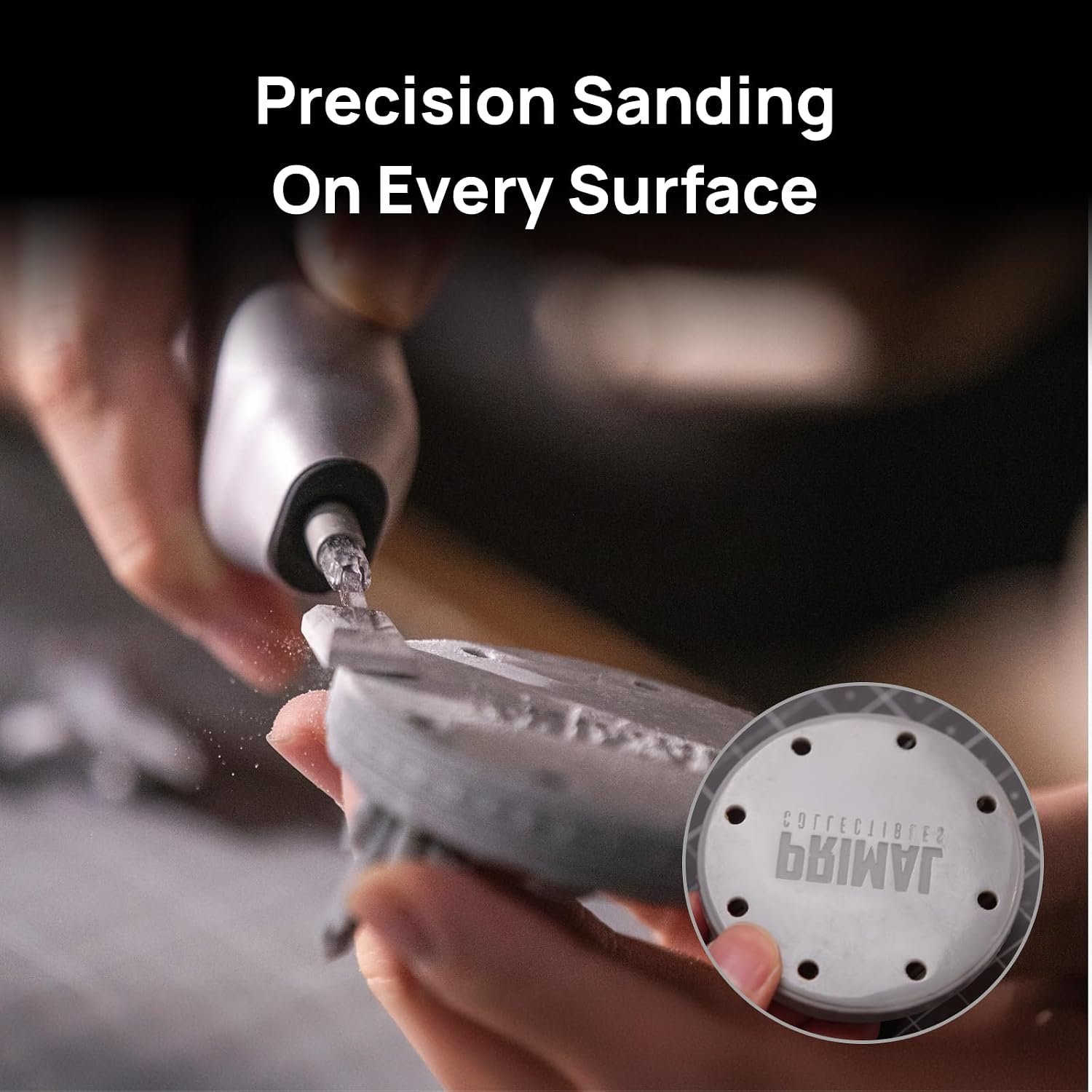 HOZO NeoSander Reciprocating Detail Sander, Mini Electric Pen Sander with 13000 SPM Linear Motion, A - detail view 1