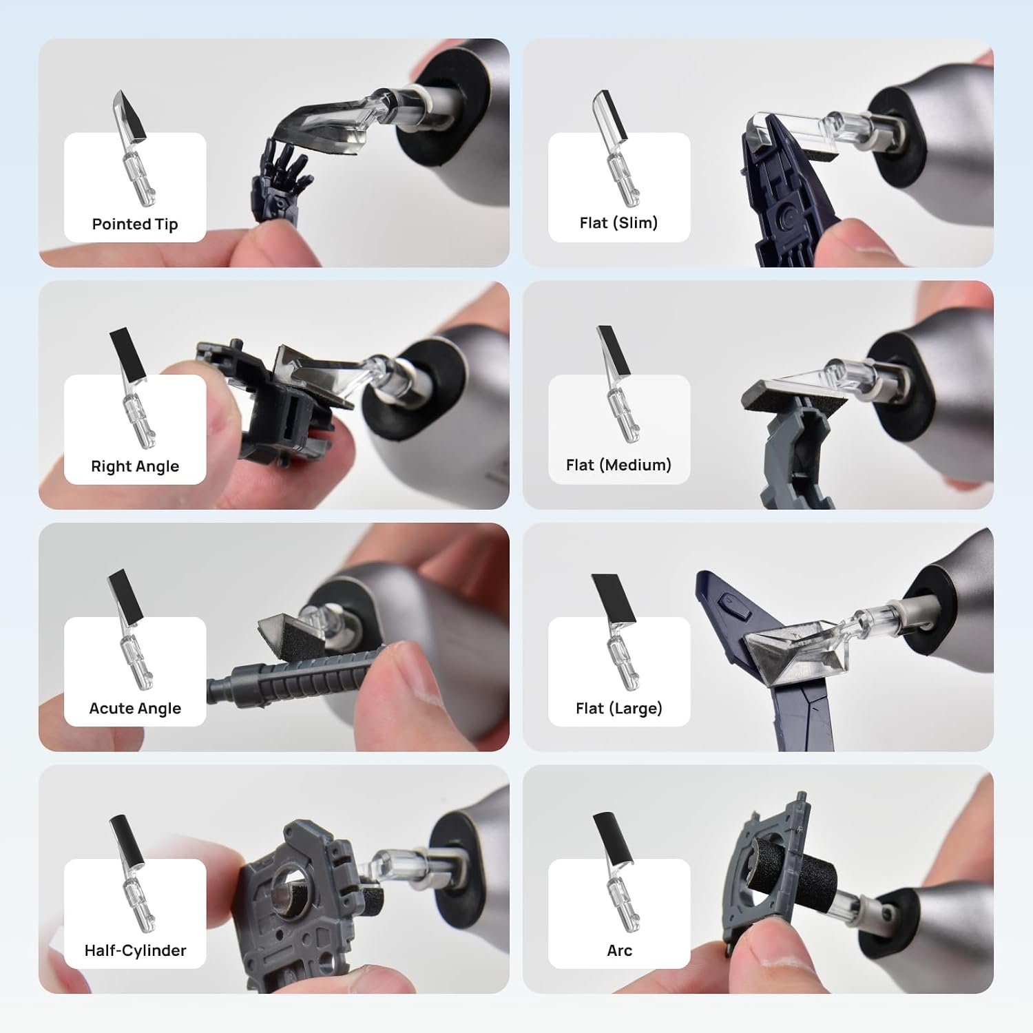HOZO NeoSander Reciprocating Detail Sander, Mini Electric Pen Sander with 13000 SPM Linear Motion, A - detail view 4