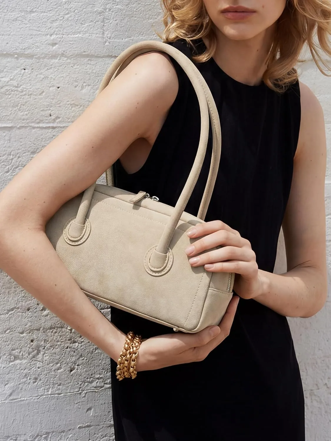 iiimmu Women's Shoulder Bag Minimalist Underarm Purse - detail view 1