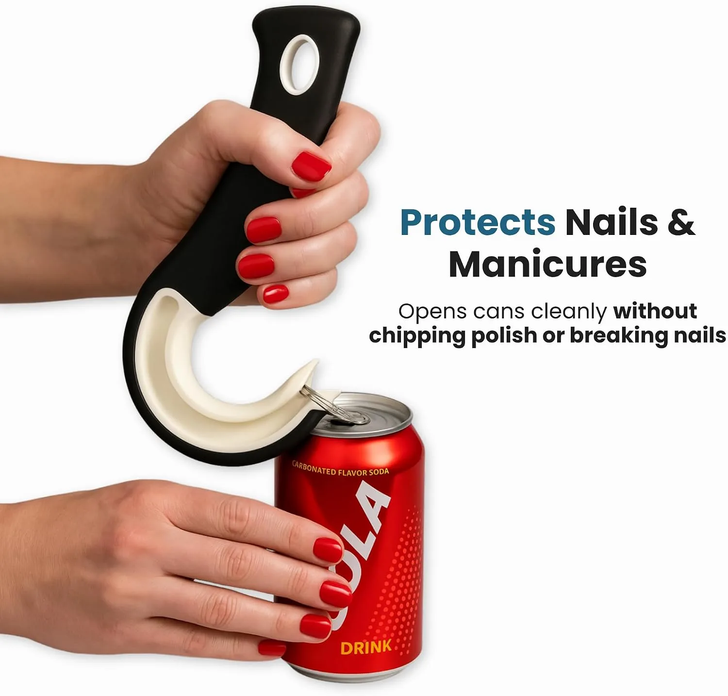 Jokari Ring Pull Can Opener with Non-Slip Grip - detail view 2