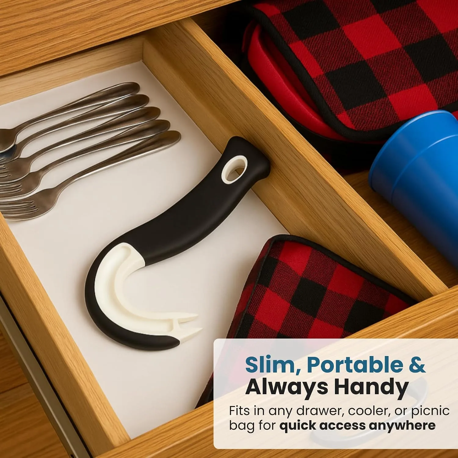 Jokari Ring Pull Can Opener with Non-Slip Grip - detail view 5