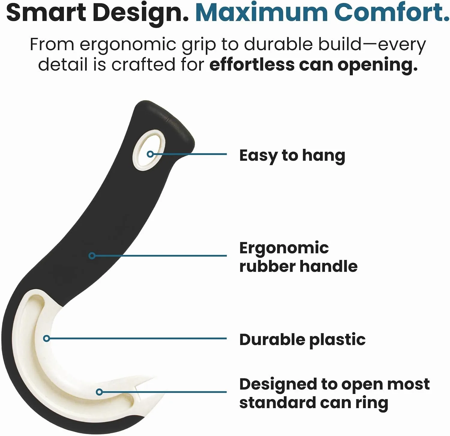 Jokari Ring Pull Can Opener with Non-Slip Grip - detail view 7