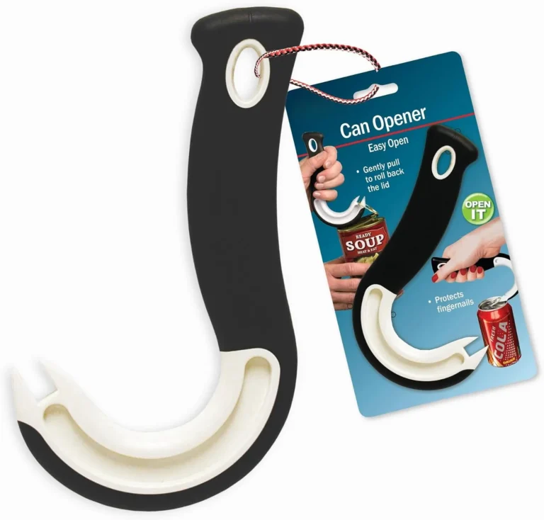 Jokari Ring Pull Can Opener with non-slip grip, black