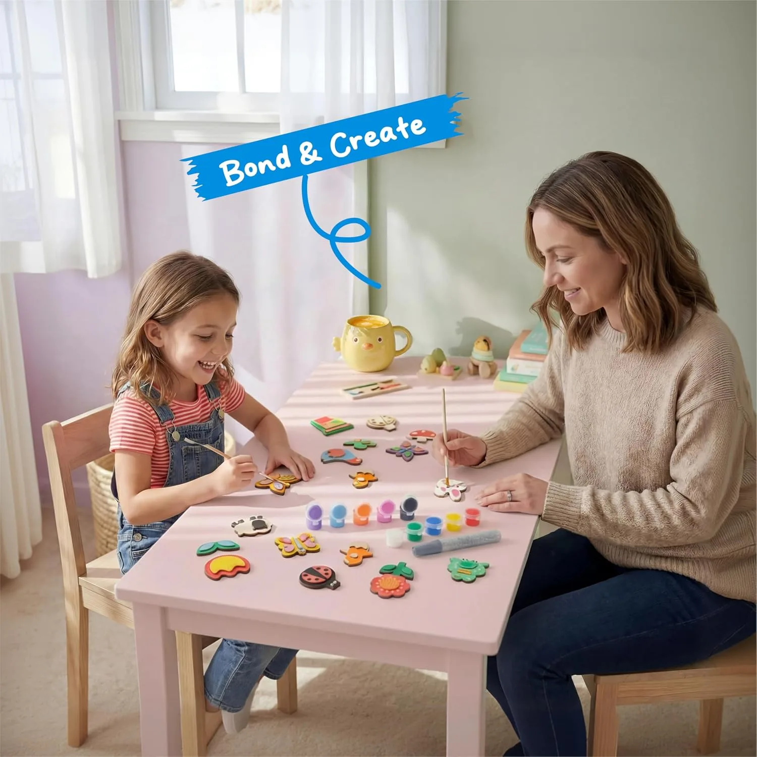 JOYIN 12 Wooden Magnet Painting Kit for Kids Ages 3-8 - detail view 6