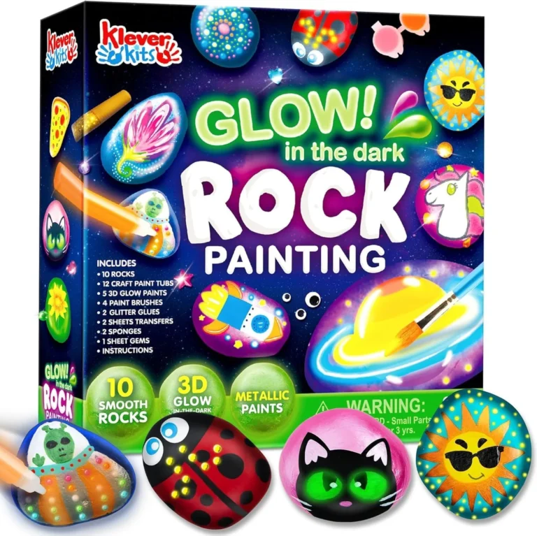 JOYIN Glow in the Dark Rock Painting Kit