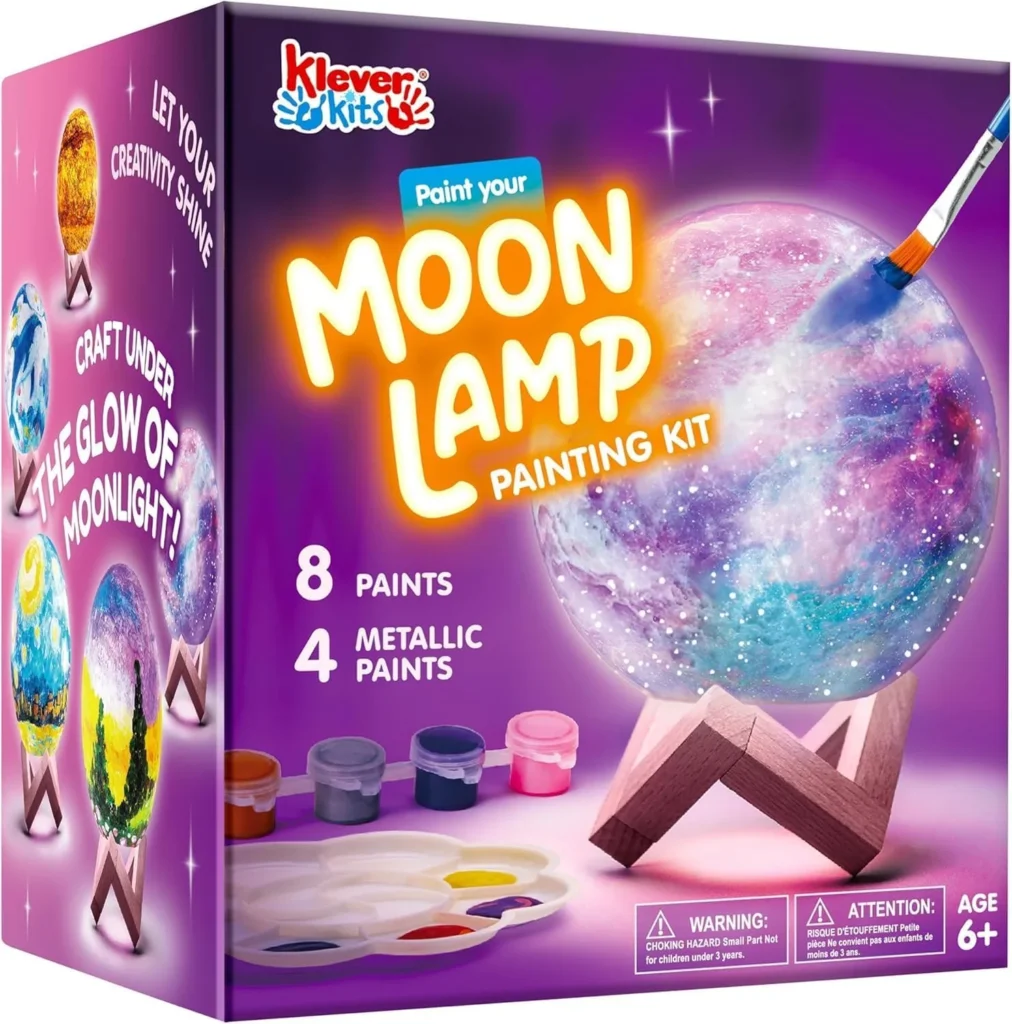 Klever Kits DIY 3D Moon Night Light paint your own moon lamp