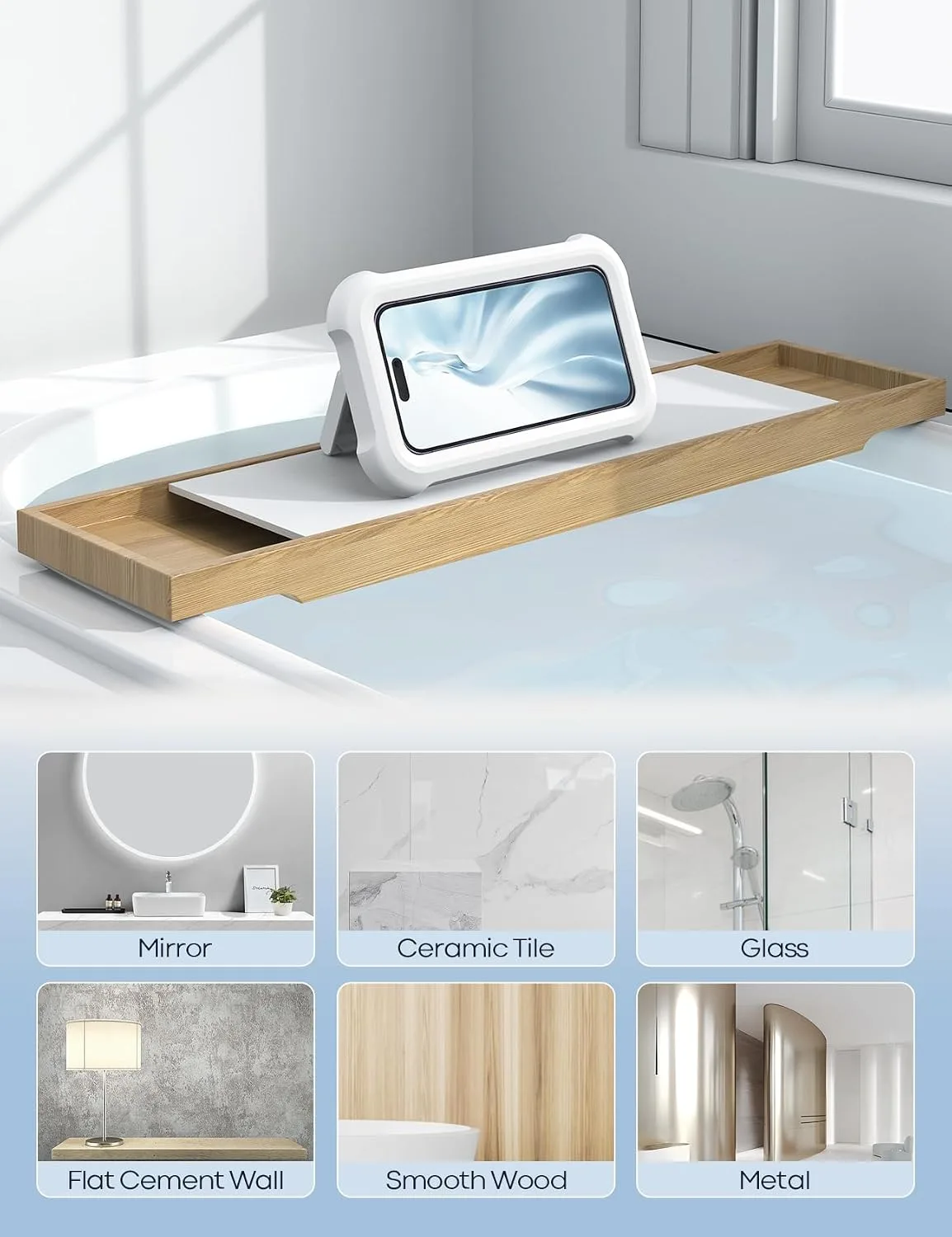 Lamicall Shower Phone Holder Waterproof 480° Rotatable - detail view 4