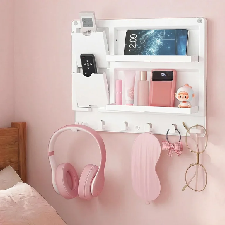 Lifewit Plastic Bedside Wall Shelf adhesive floating shelf