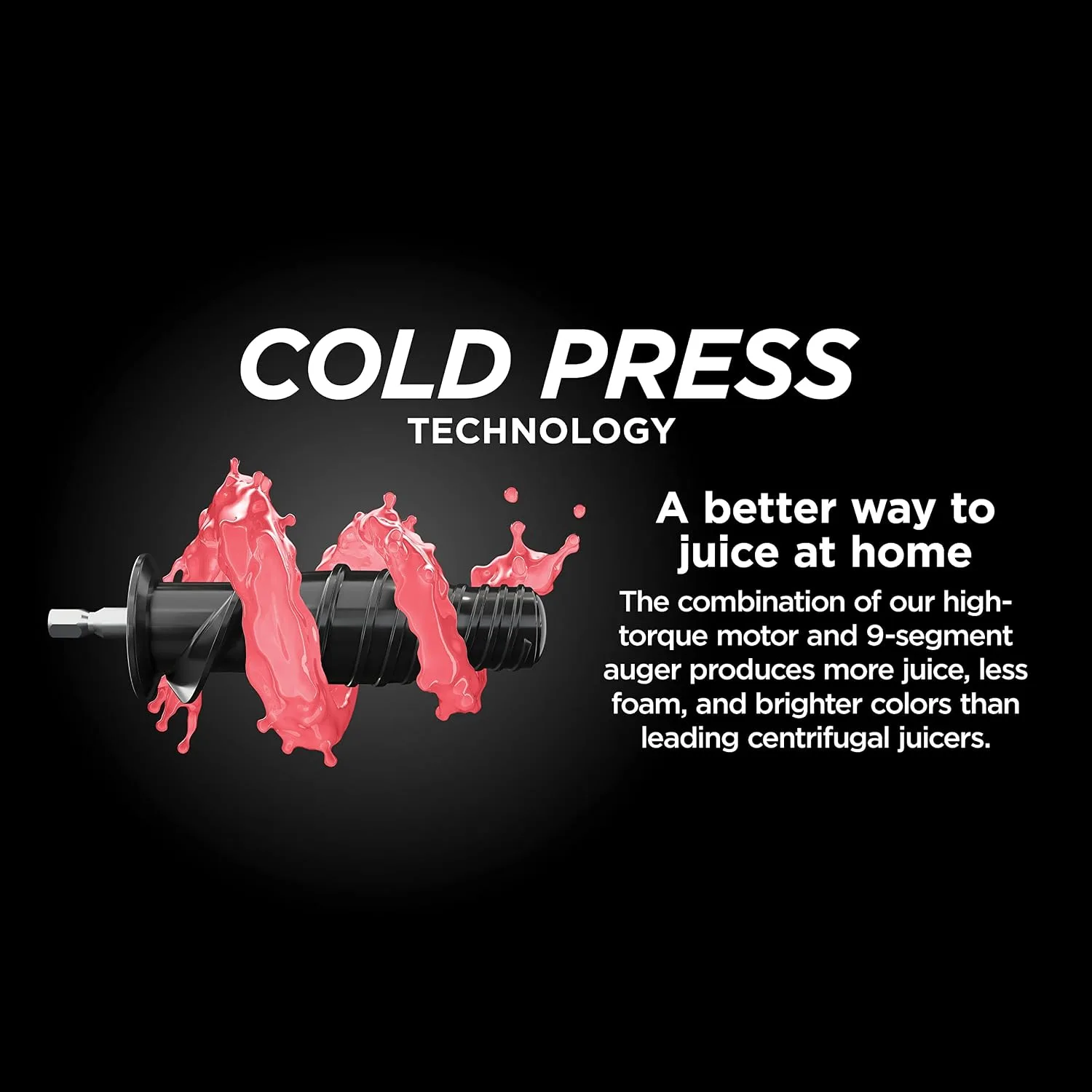Ninja NeverClog Cold Press Juicer, 24oz, Charcoal - detail view 11