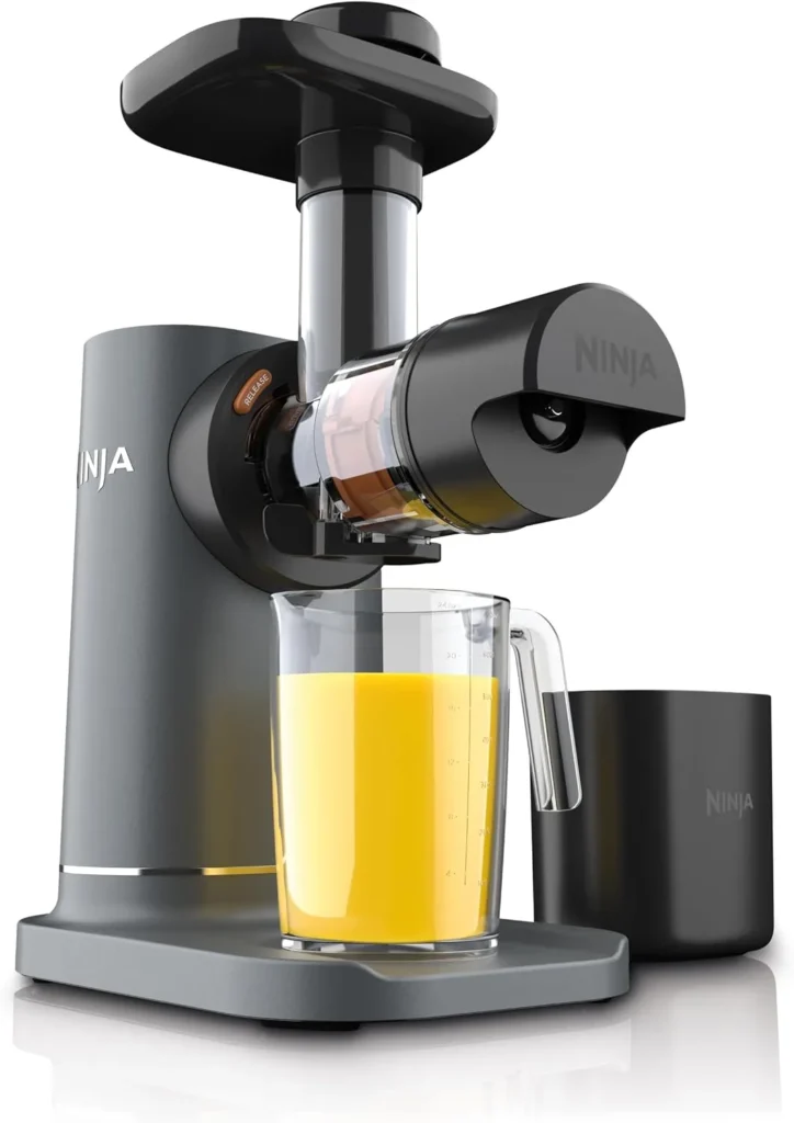 Ninja NeverClog Cold Press Juicer, 24oz Jug, Charcoal