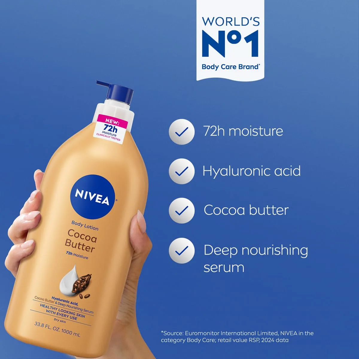 NIVEA Cocoa Butter Body Lotion for Dry Skin - detail view 2