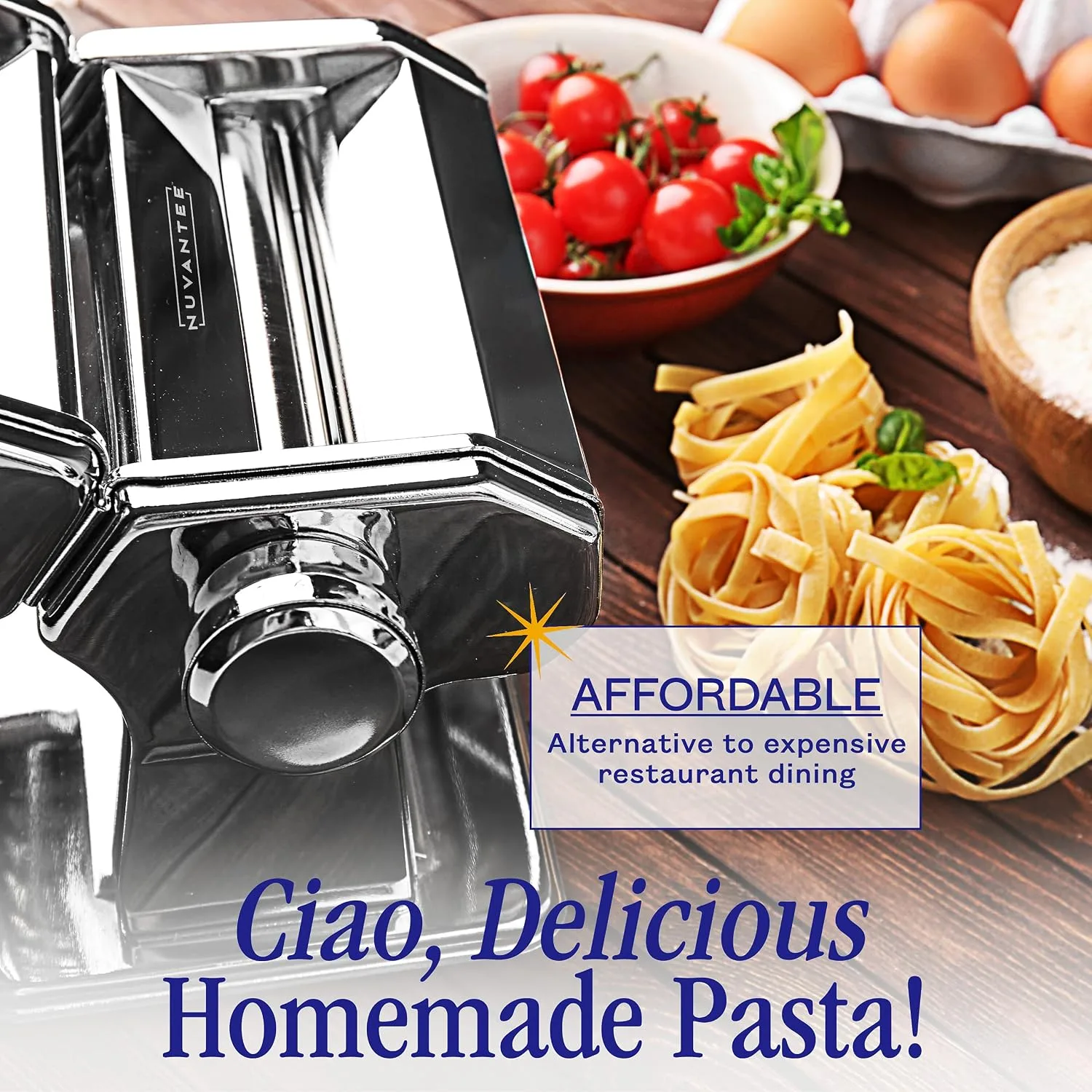 Nuvantee Pasta Maker with 7 Thickness Settings - detail view 7