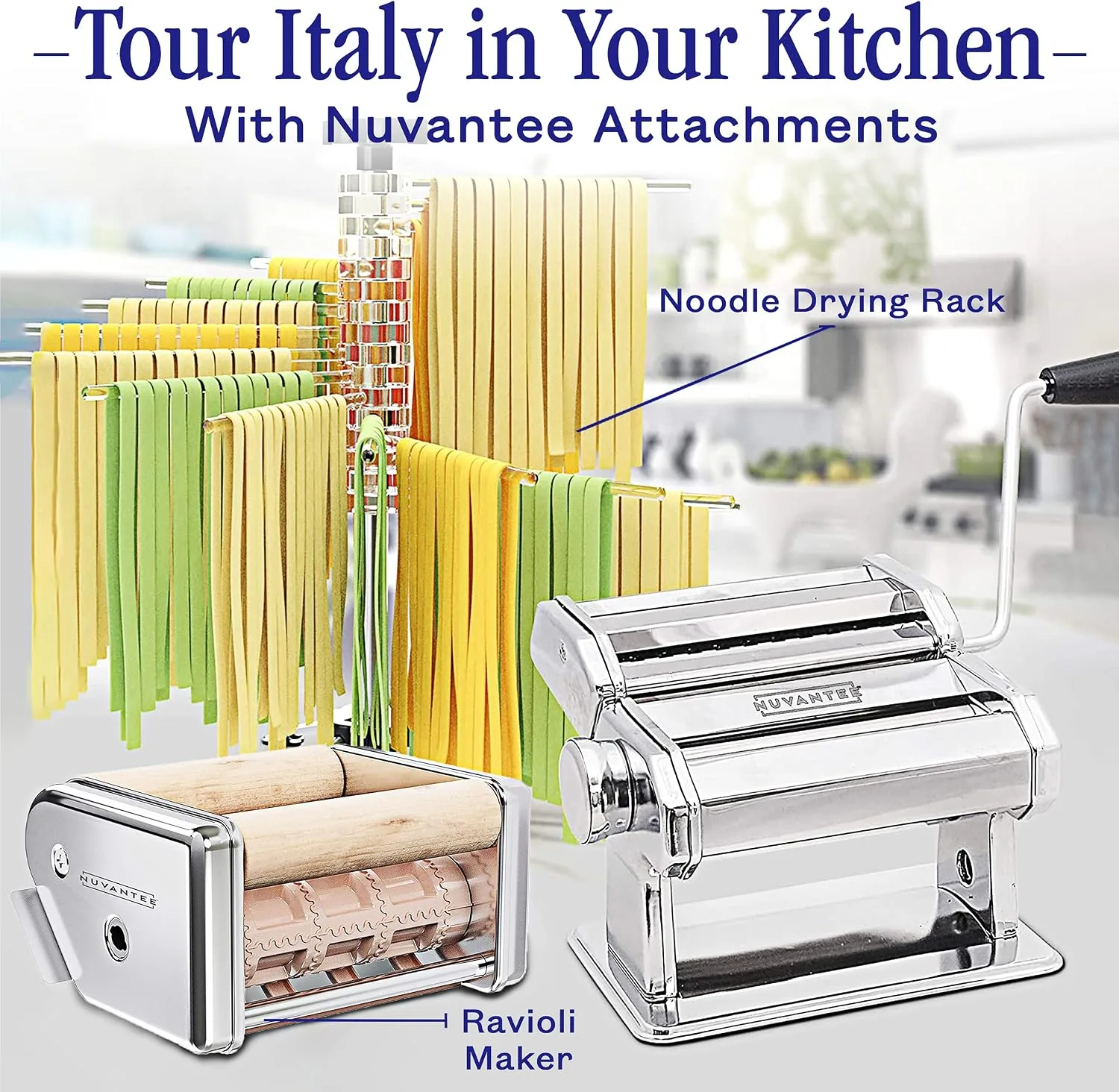 Nuvantee Pasta Maker with 7 Thickness Settings - detail view 8