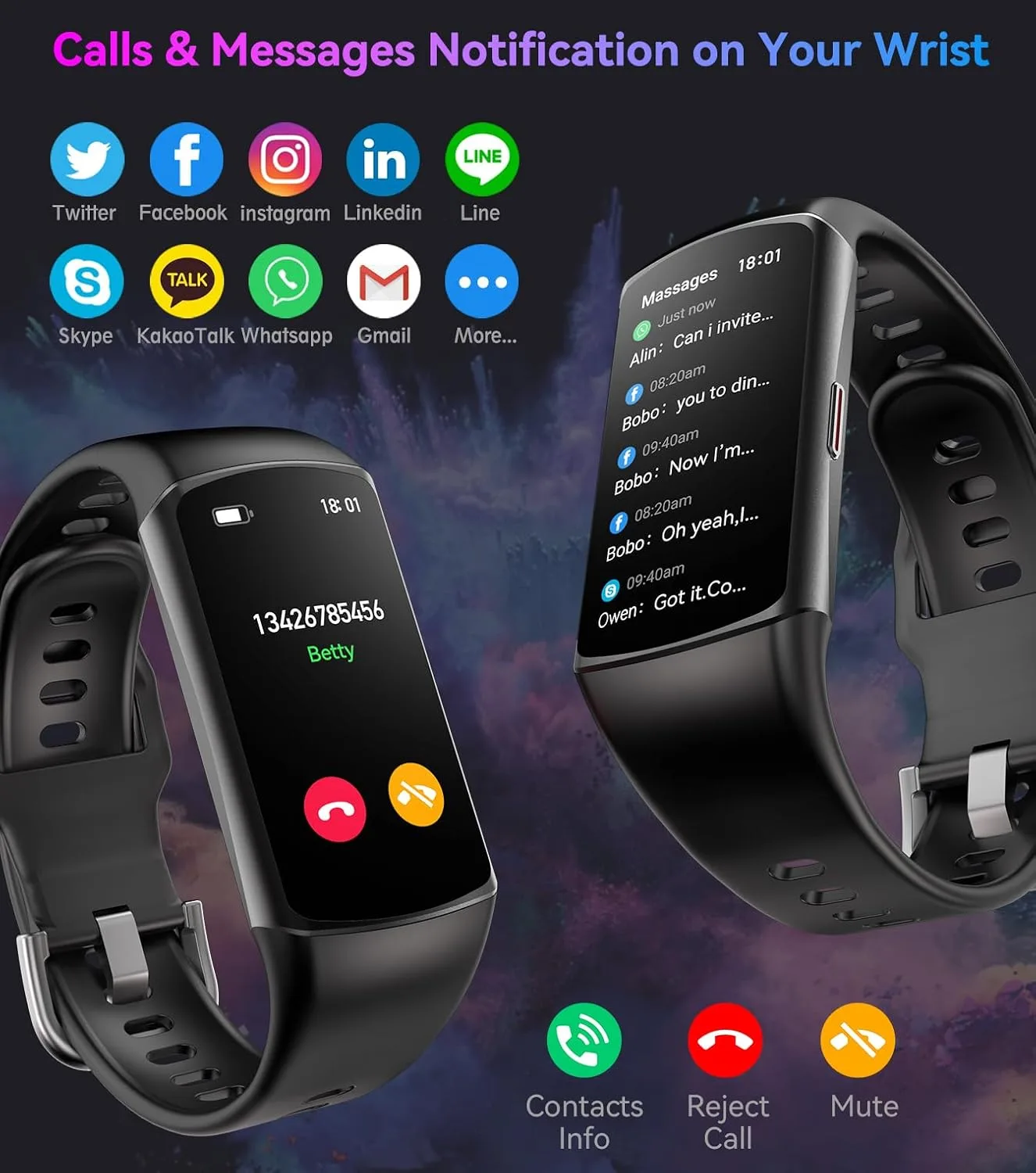 Smart Watch Fitness Tracker with 120+ Sports Modes - detail view 5