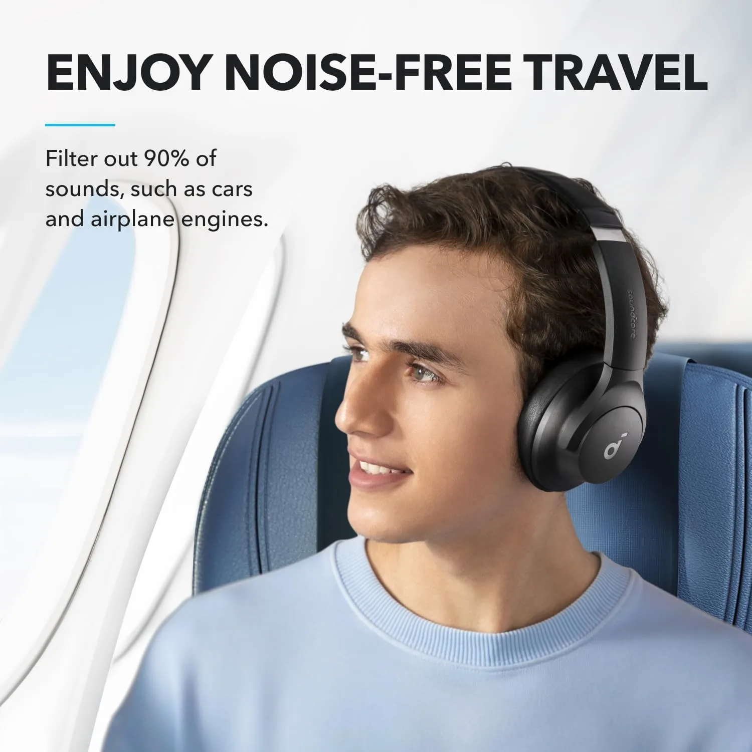 Soundcore Q20i Hybrid Active Noise Cancelling Headphones - detail view 1