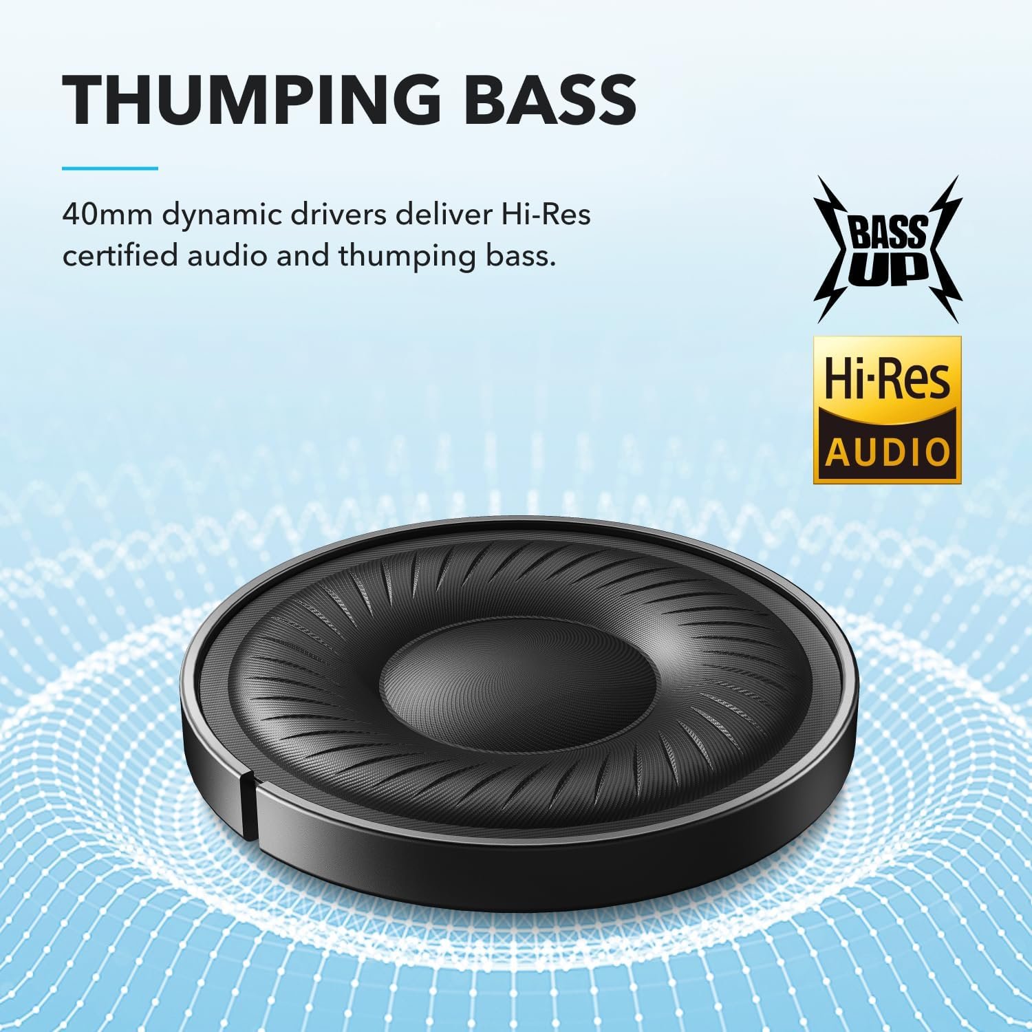 Soundcore Q20i Hybrid Active Noise Cancelling Headphones - detail view 2