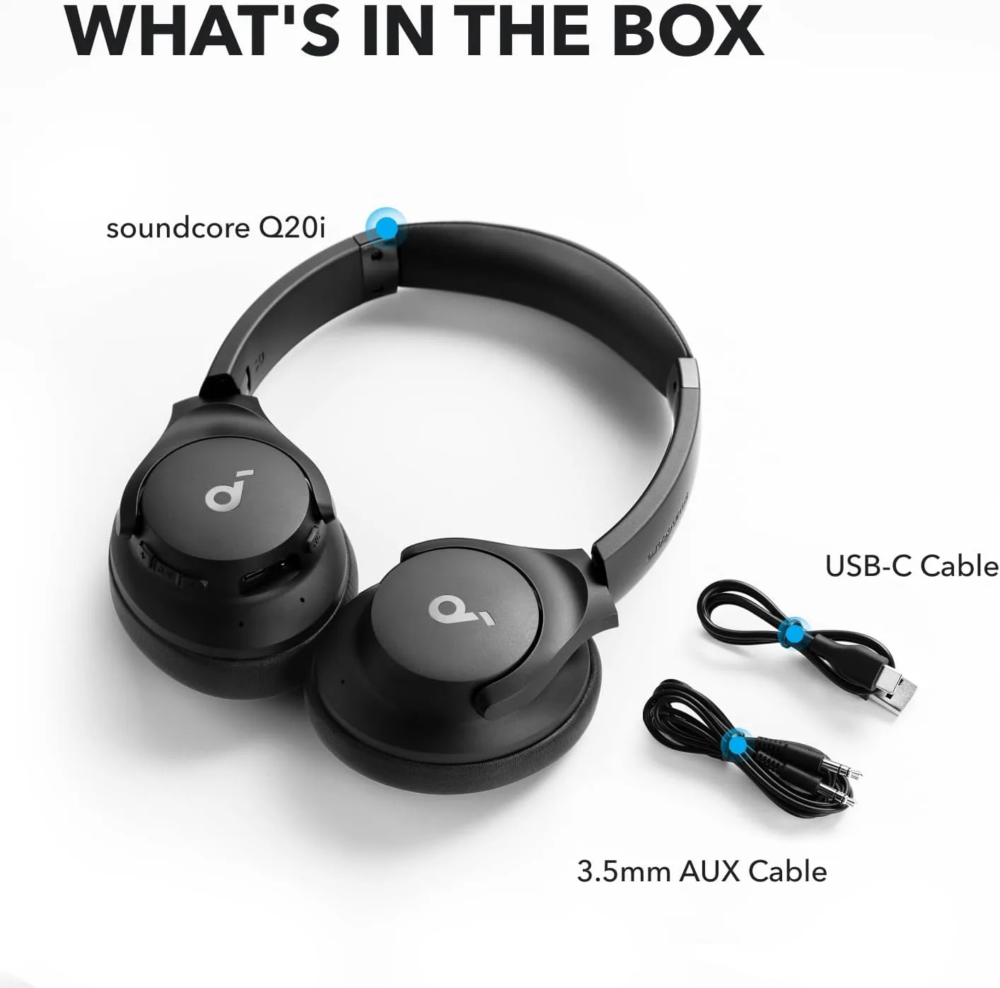 Soundcore Q20i Hybrid Active Noise Cancelling Headphones - detail view 7