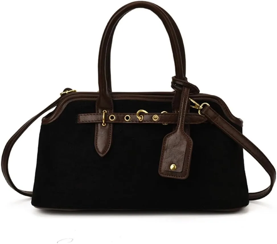 Suede Tote Bag for Women Faux Suede Handbag Slouchy