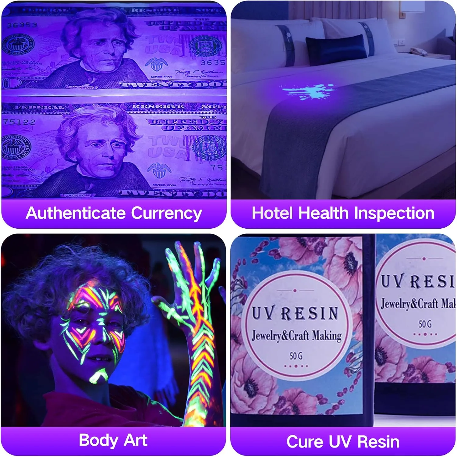 Vansky 395nm UV Flashlight - Pet Urine Detection - detail view 8