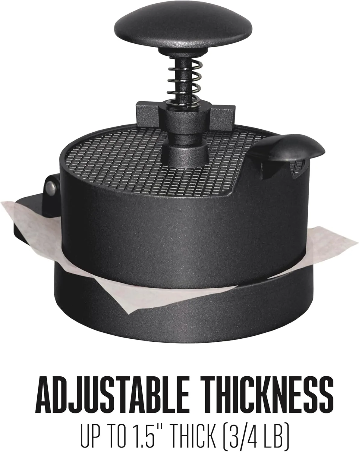 Weston Single Burger Press, 4.5" Adjustable Patty Maker - detail view 4